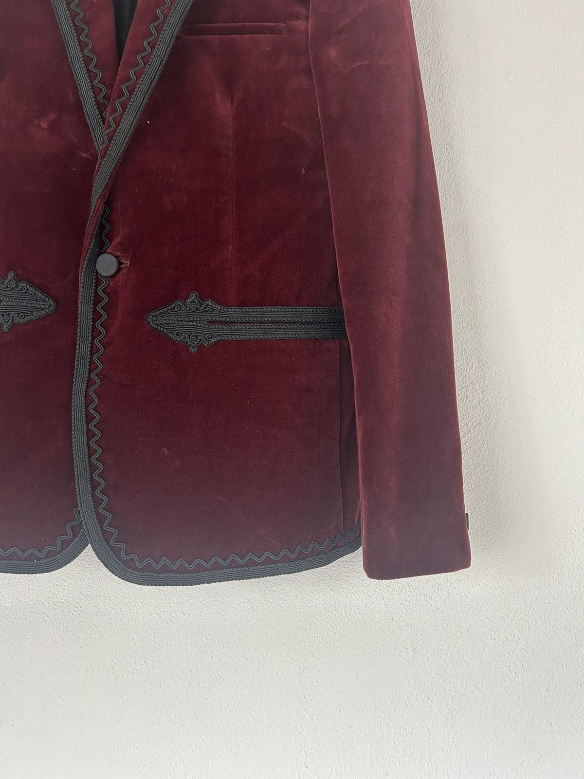 Saint Laurent Paris FW18 Saint Laurent Western Velvet Blazer rrp $4k Size US M / EU 48-50 / 2 - 3 Thumbnail
