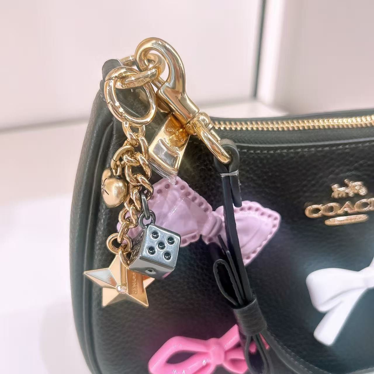 Coach Teri Shoulder Bag With Bows And Charms CDY93 Size ONE SIZE - 2 Thumbnail