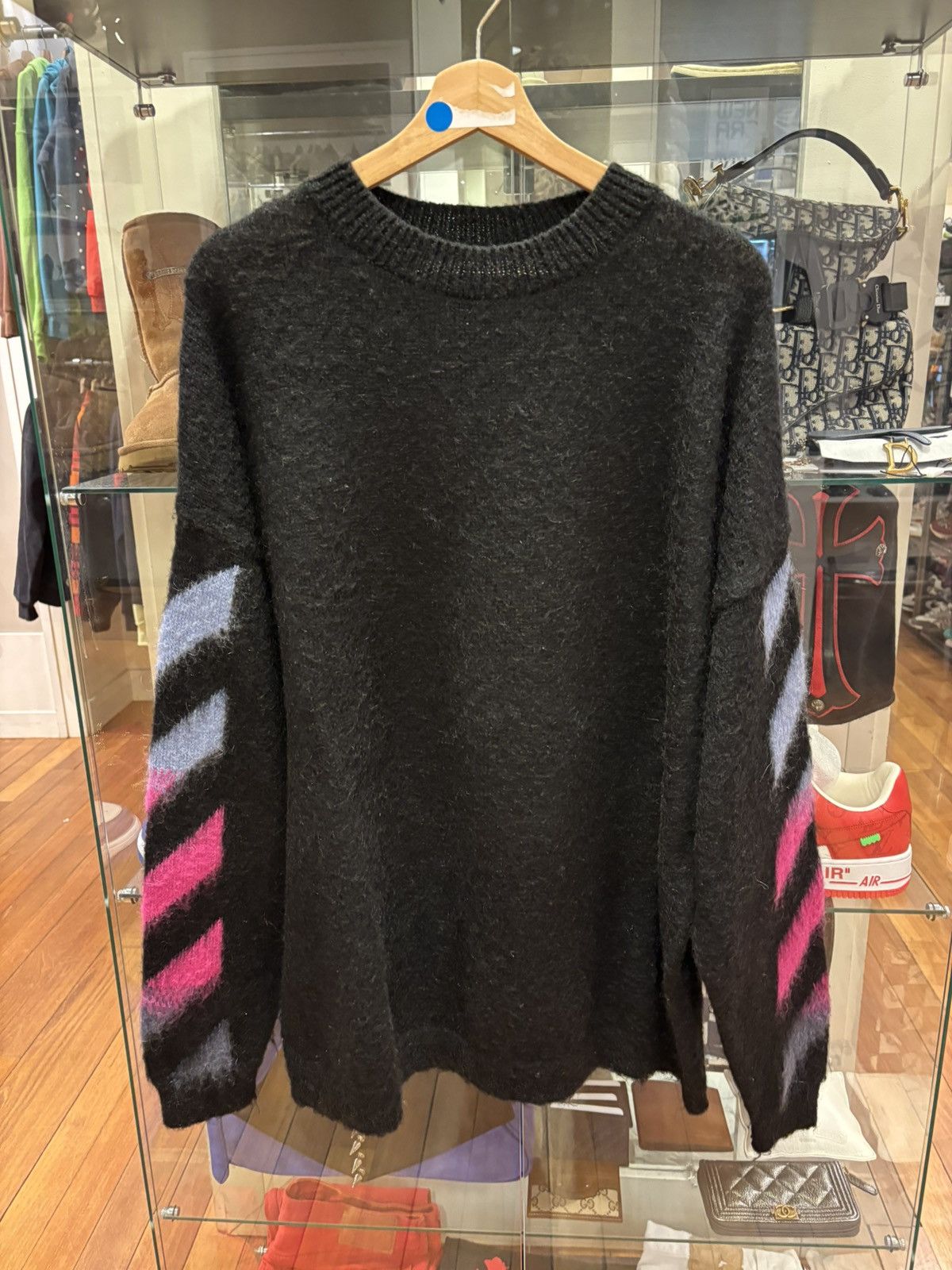 Off-White Off-White Blue Pink Gradient Knit Sweater Size US M / EU 48-50 / 2 - 1 Thumbnail