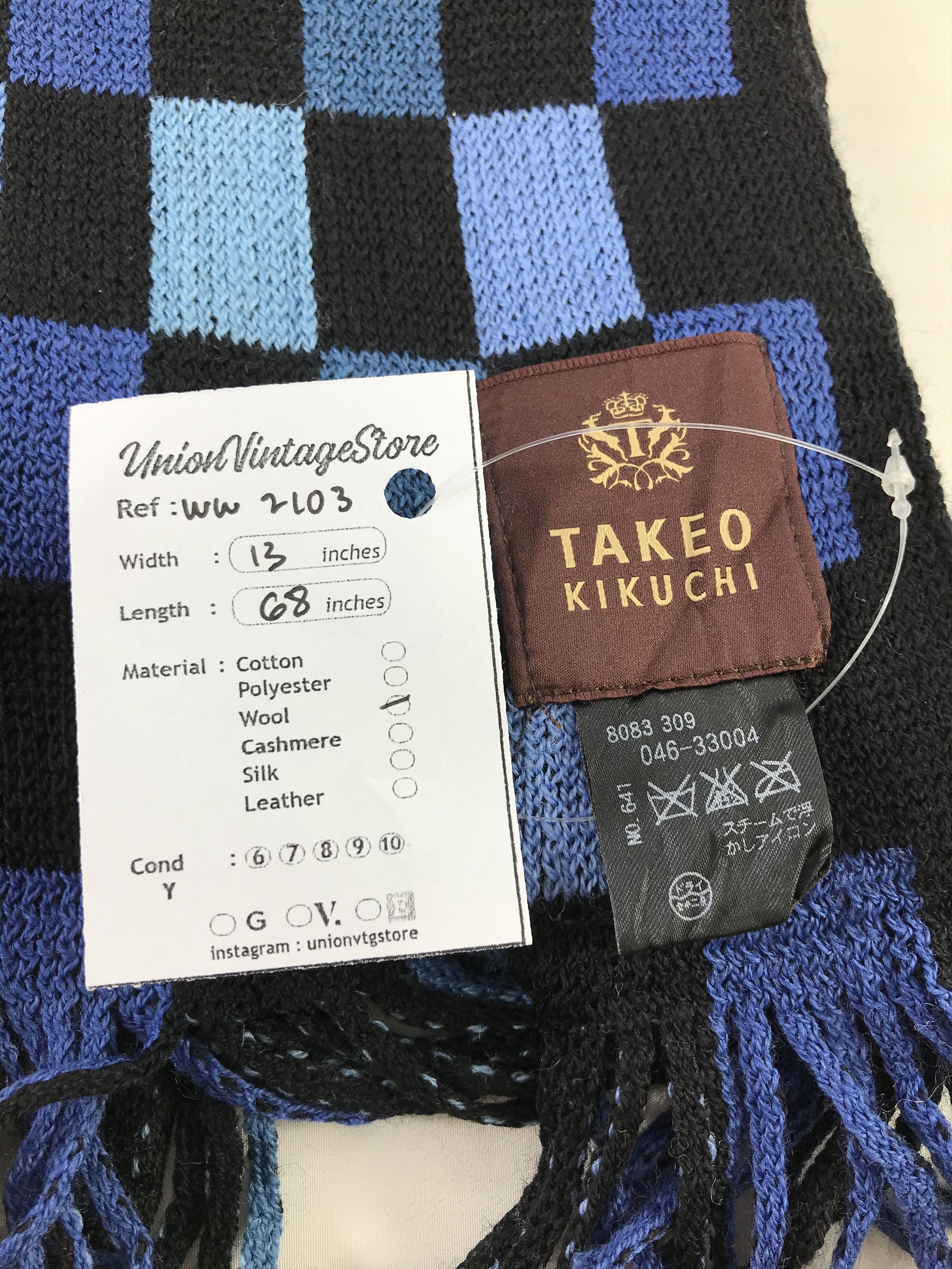 Takeo Kikuchi × Vintage Takeo Kikuchi Scarf / Muffler / Neckwear - WW2103 Size ONE SIZE - 4 Thumbnail