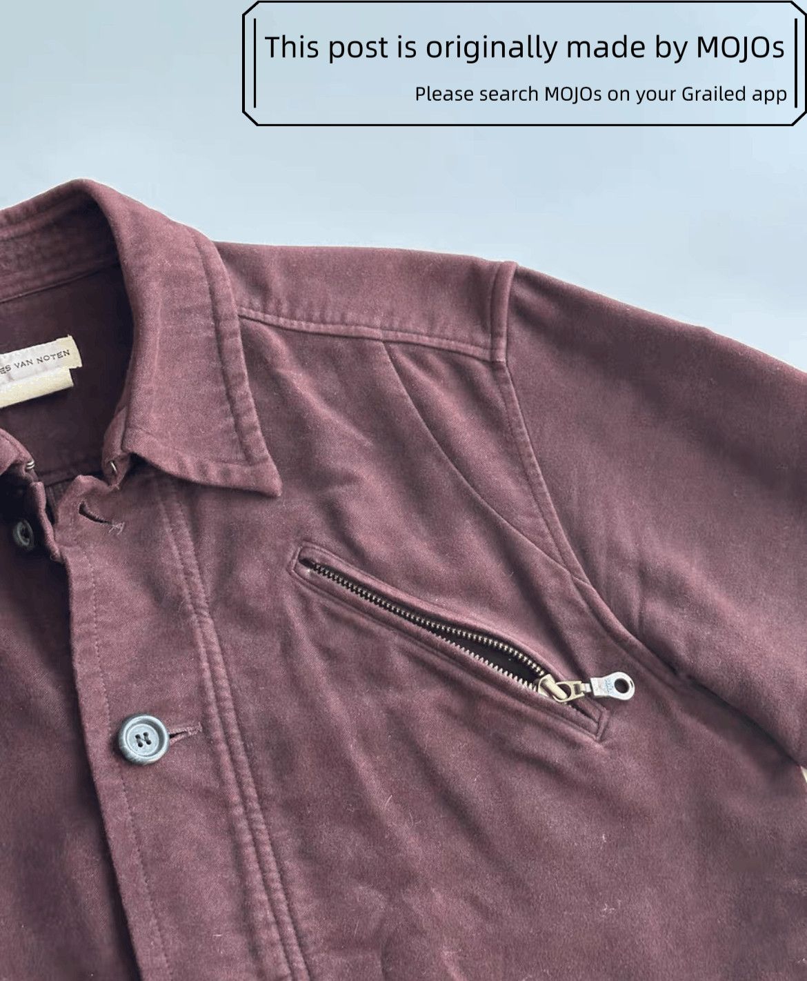 Dries Van Noten Sz 46 Dries Van Noten Moleskin Shirt Jacket mojos Size US S / EU 44-46 / 1 - 3 Thumbnail
