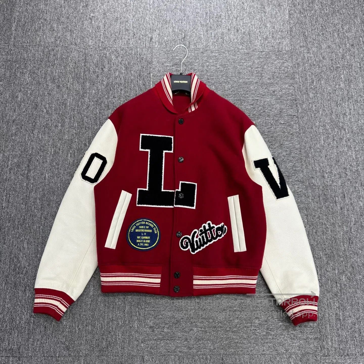 Louis Vuitton louis vuitton red and white varsity jacket. Size US L / EU 52-54 / 3 - 1 Thumbnail
