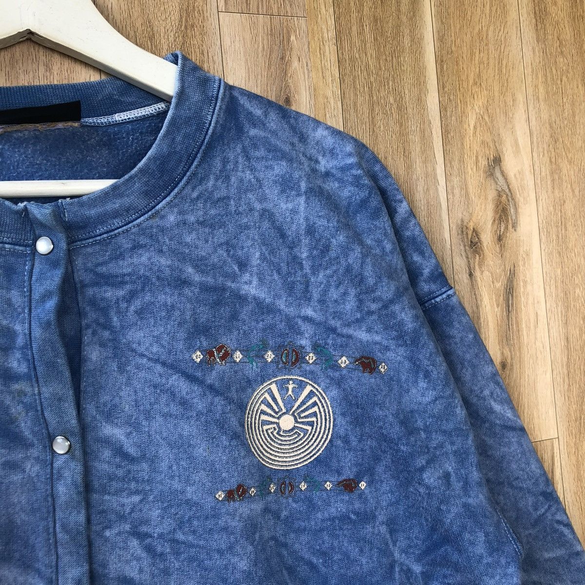 Vintage Vintage Stone Aged Rockwear Button Up Sweater Size L / US 10 / IT 46 - 5 Thumbnail