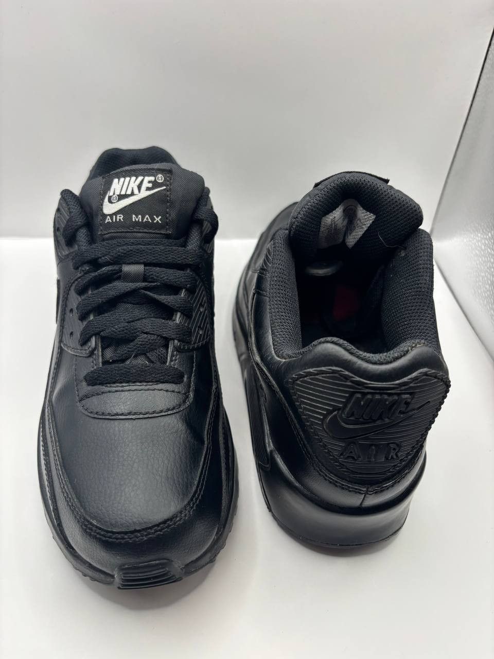 Nike Nike Air Max 90 LTR Black Leather Sneakers 7Y / 40 EUR Size US 8.5 / IT 38.5 - 6 Thumbnail