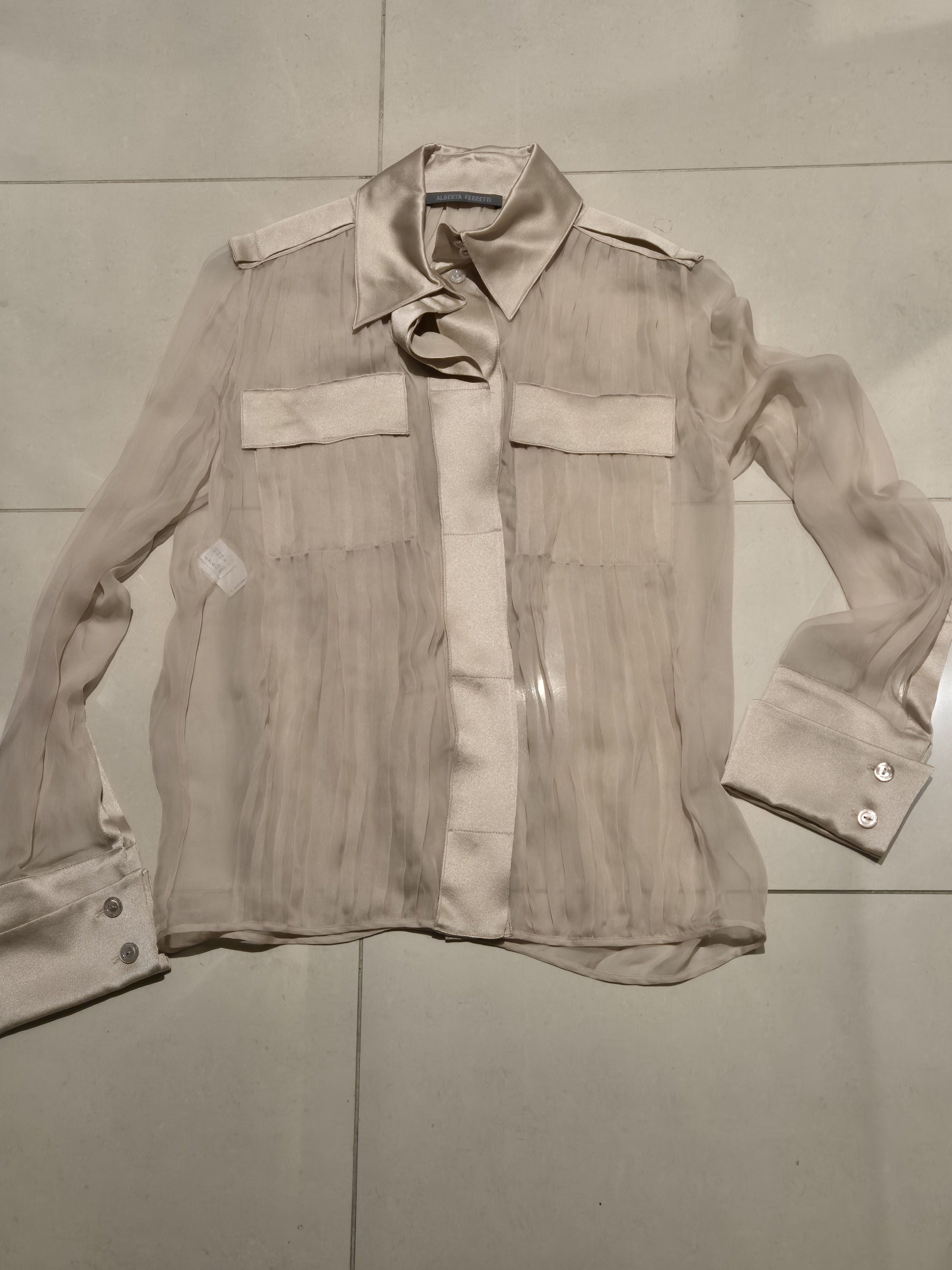Alberta Ferretti Alberta Ferretti silk chiffon blouse Size S / US 4 / IT 40 - 7 Thumbnail