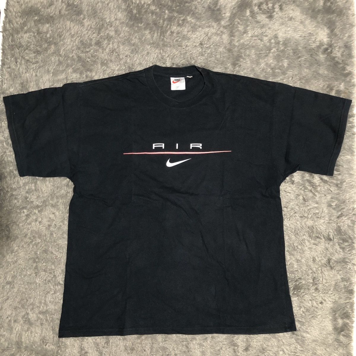 Nike × Vintage Vtg 90’ NIKE AIR CENTER LOGO TSHIRT Size US XL / EU 56 / 4 - 1 Thumbnail