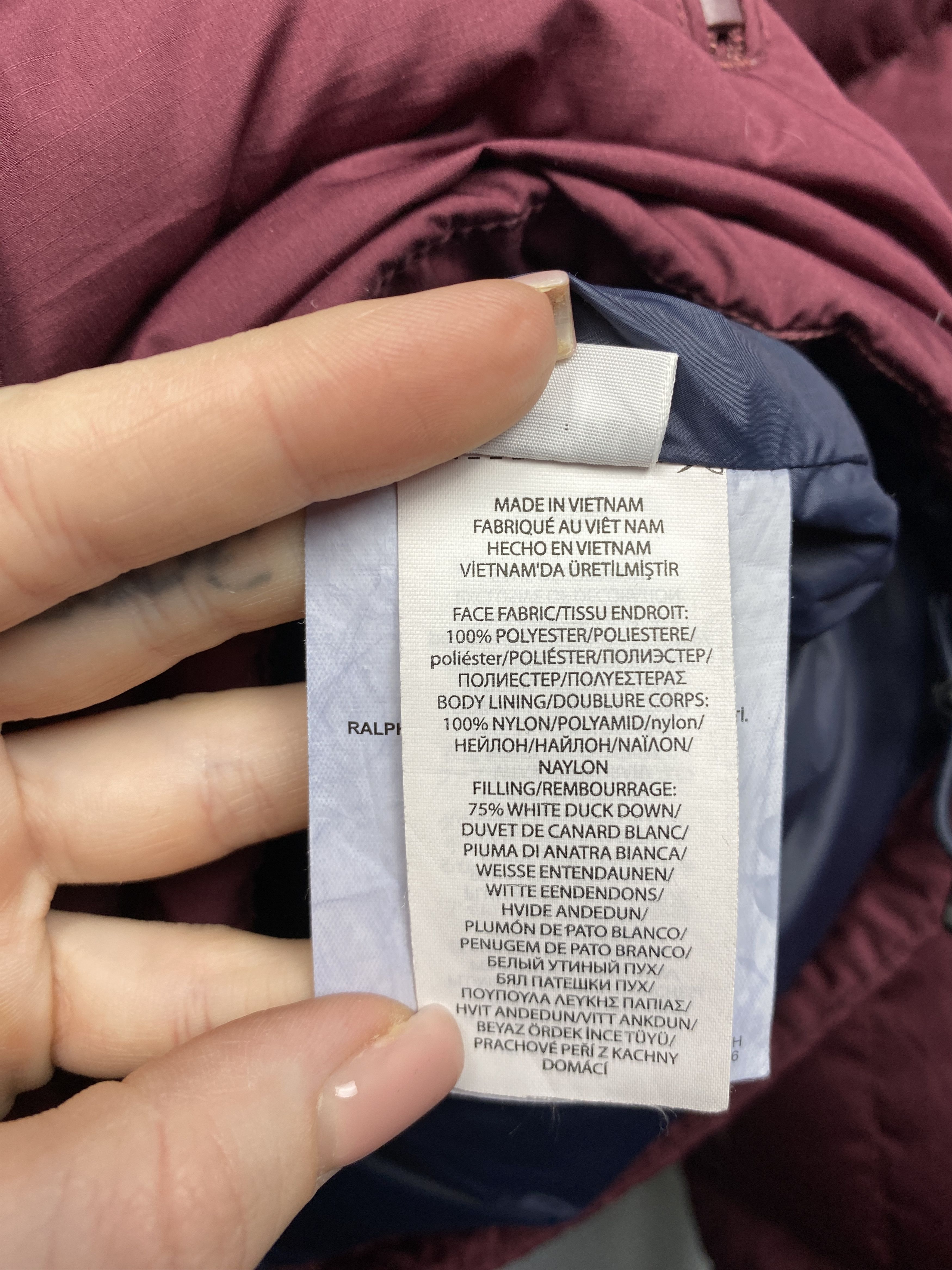 Polo Ralph Lauren × Ralph Lauren × Vintage Polo Ralph Lauren Vintage Mens Down Puffer Jacket Size US XXL / EU 58 / 5 - 6 Thumbnail