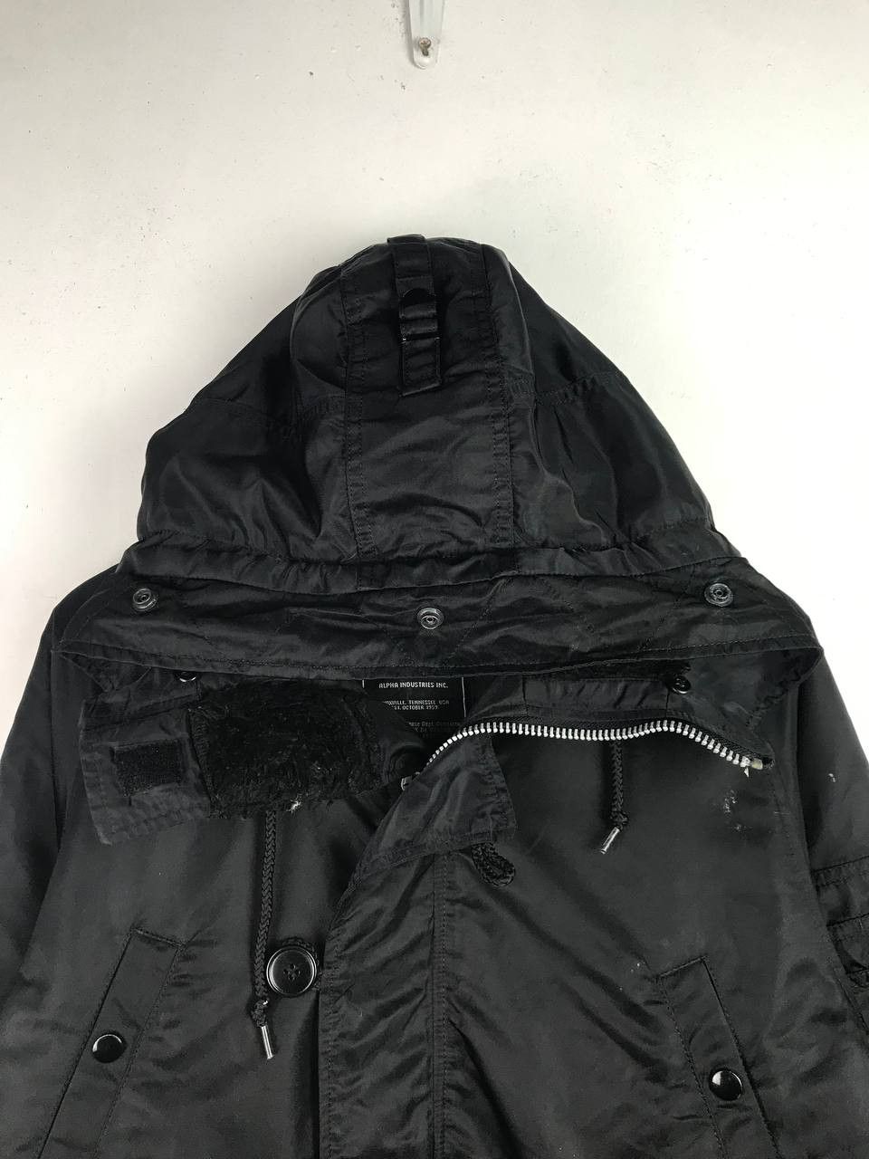 Alpha Industries Vintage Alpha Industries Full Zipper And Button jacket Size US L / EU 52-54 / 3 - 5 Thumbnail