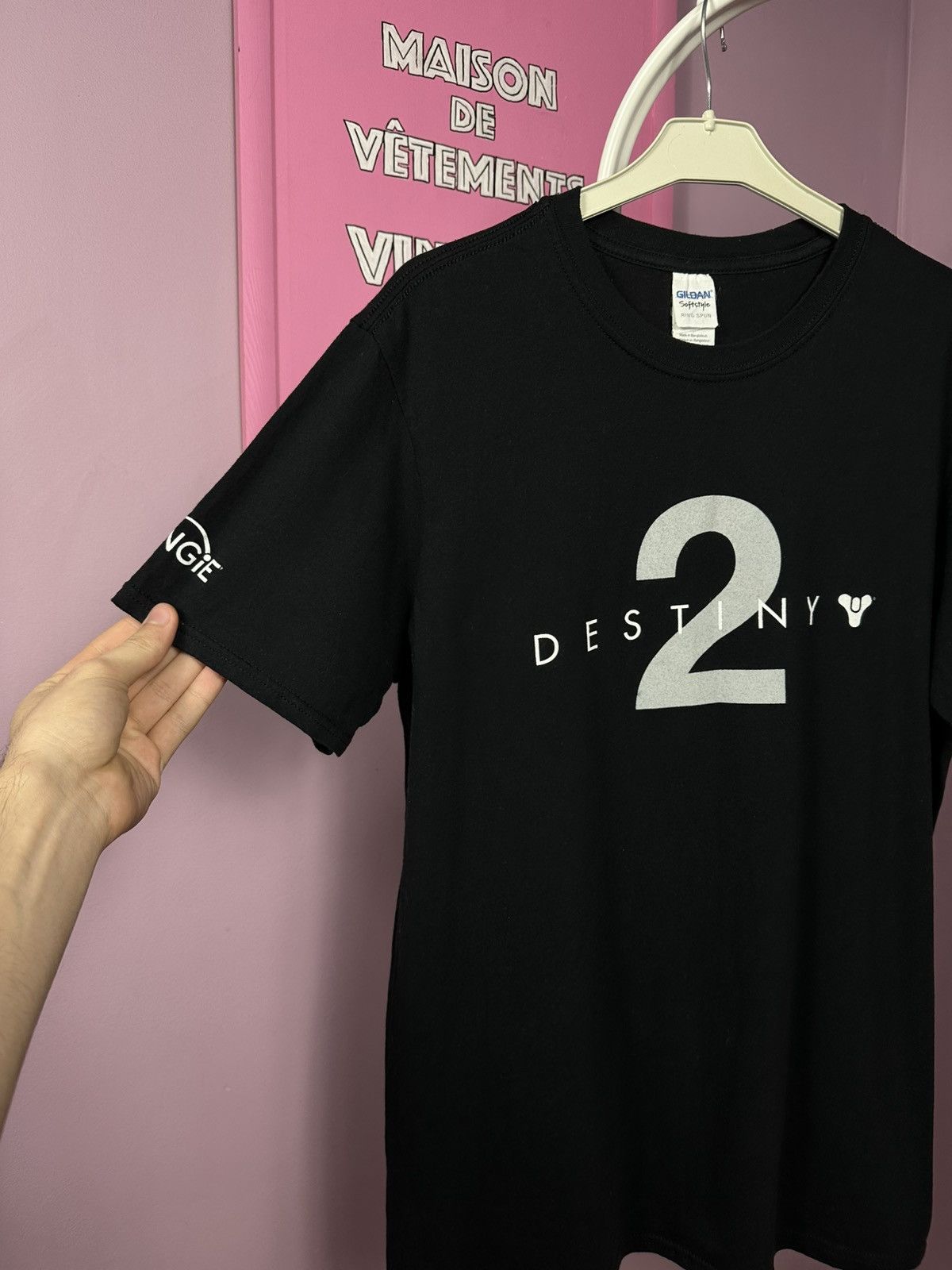 Gildan Destiny 2 Gaming T-Shirt Vintage Video Game Promo Logo Size US L / EU 52-54 / 3 - 5 Thumbnail