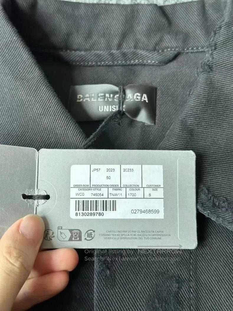 Balenciaga Balenciaga Distressed Denim Jacket. Size US S / EU 44-46 / 1 - 3 Thumbnail