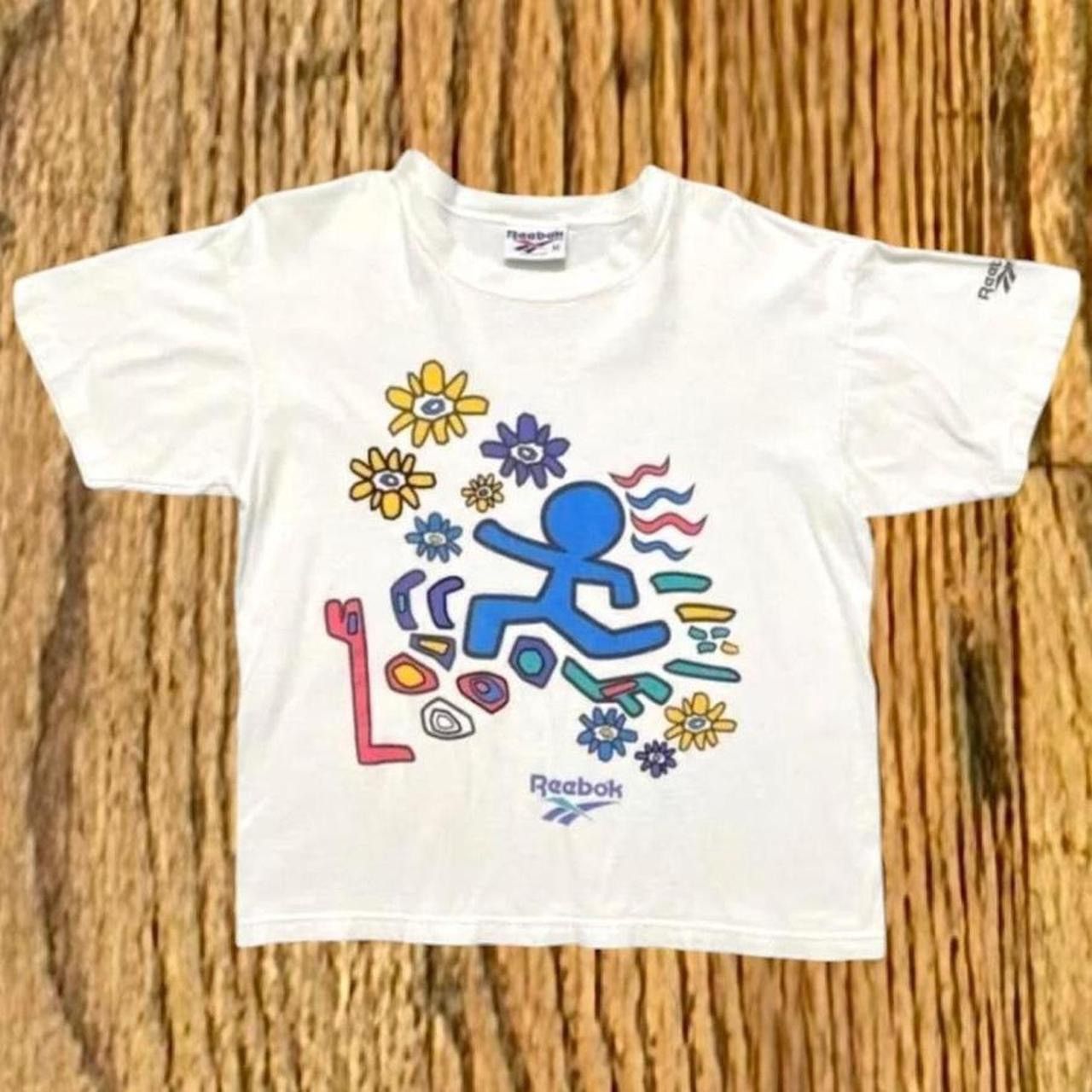 Reebok Rare Keith Haring Reebok Single Stitch Art/ Artist T Shirt Size US M / EU 48-50 / 2 - 1 Thumbnail