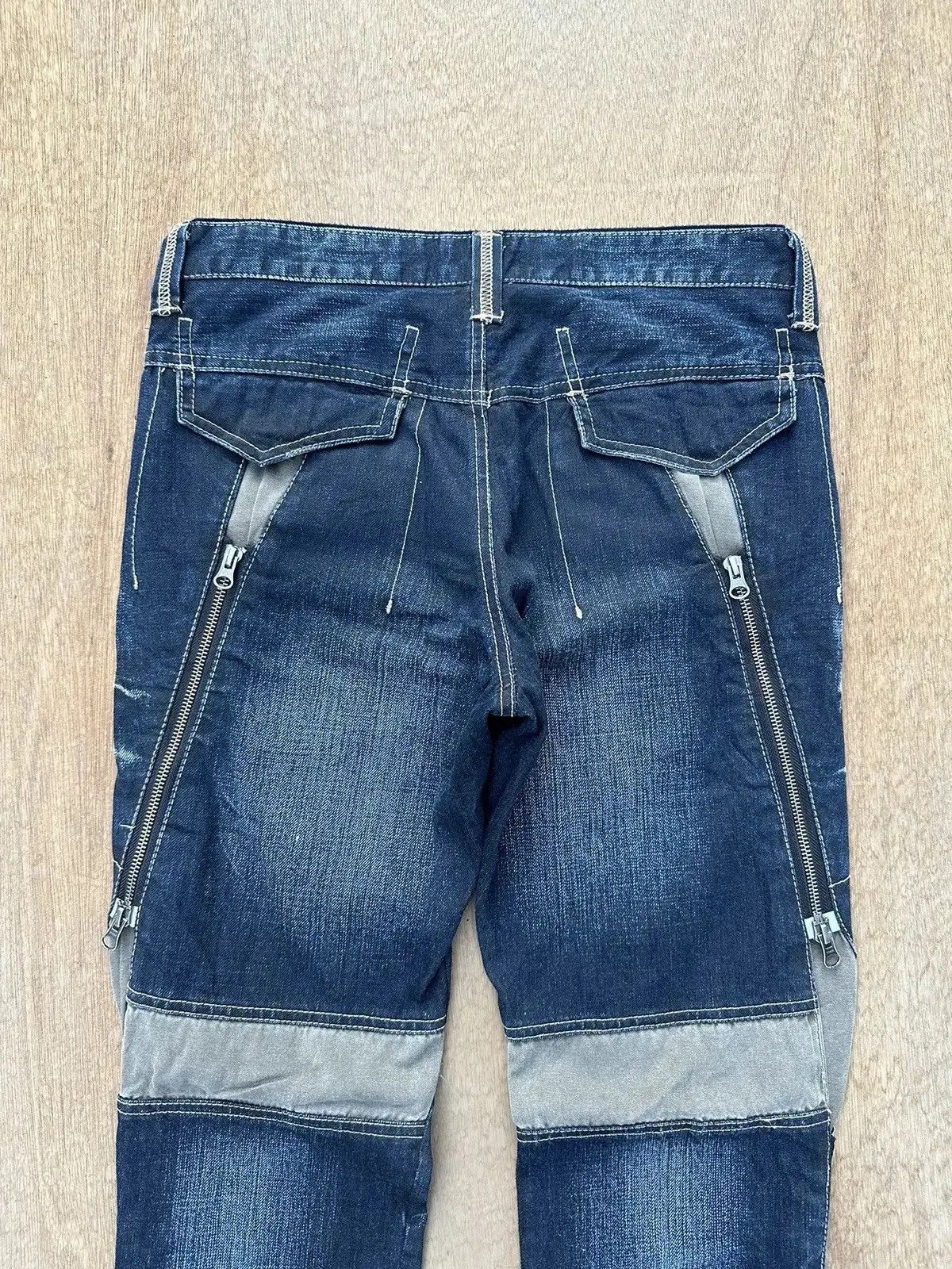 PPFM CRAZY Vintage PPFM Jean Bondage MultiZipper Punk Denim Pants Size US 31 - 12 Thumbnail