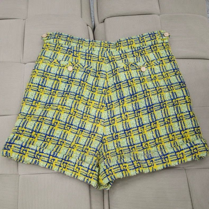 Gucci Gucci Colour-matched plaid linen shorts Size 25" / US 0 / IT 36 - 2 Thumbnail
