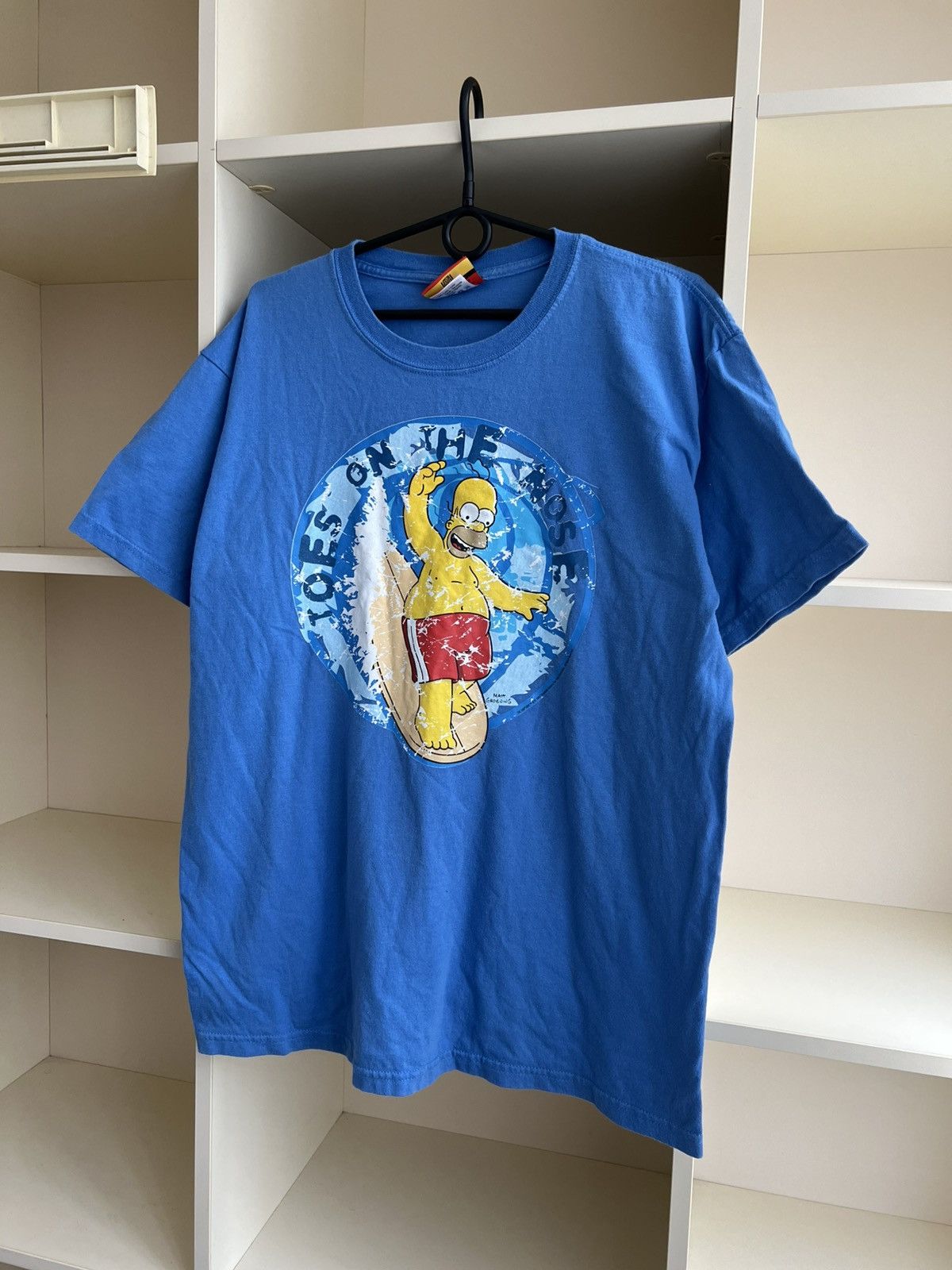 The Simpsons Vintage 00s The Simpsons Movie Tee T-Shirt Surf Homer Size US L / EU 52-54 / 3 - 4 Thumbnail