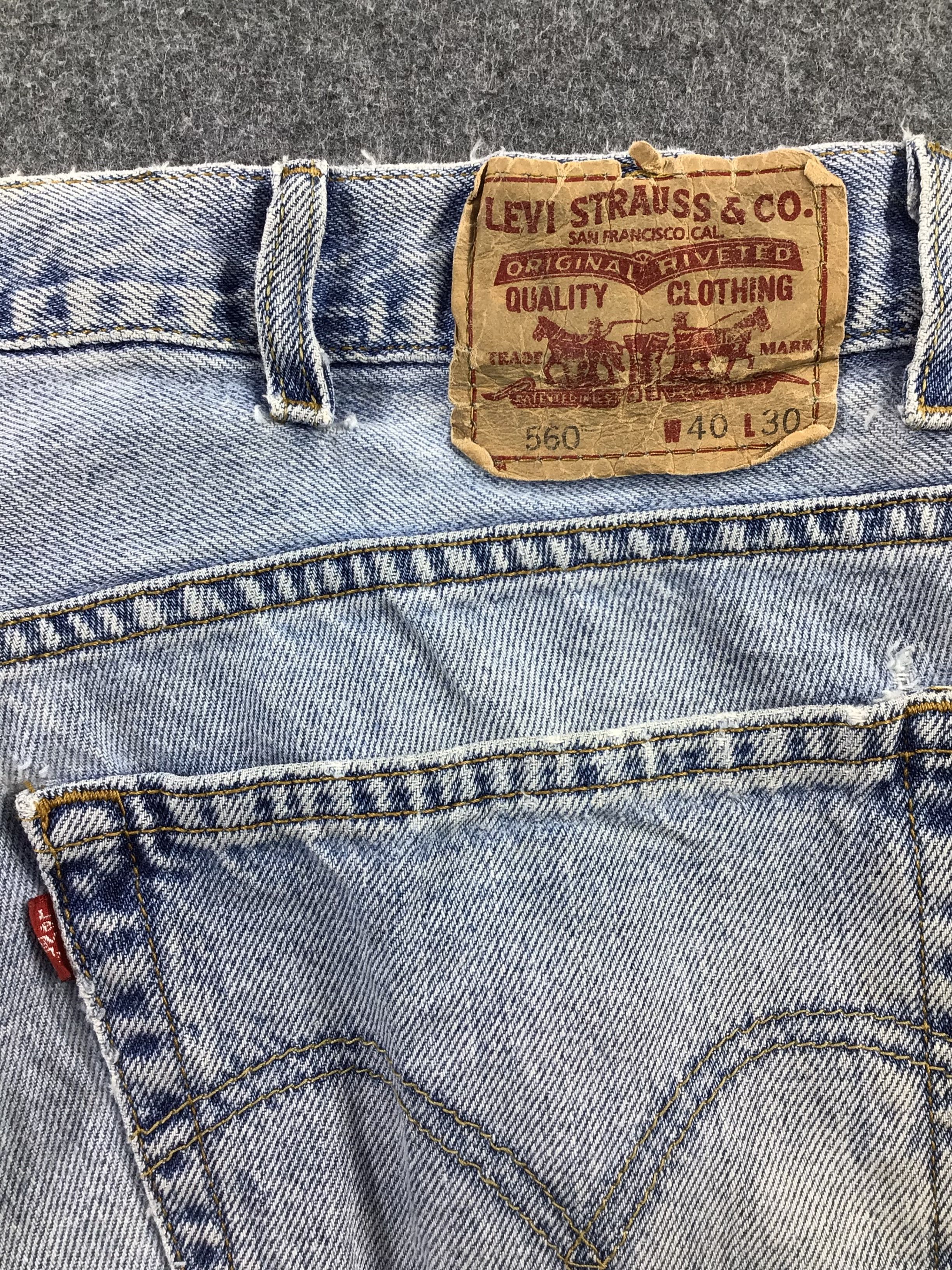 Levi's Vintage Light Wash Levis 560 Jeans -J831 Size US 40 / EU 56 - 5 Thumbnail