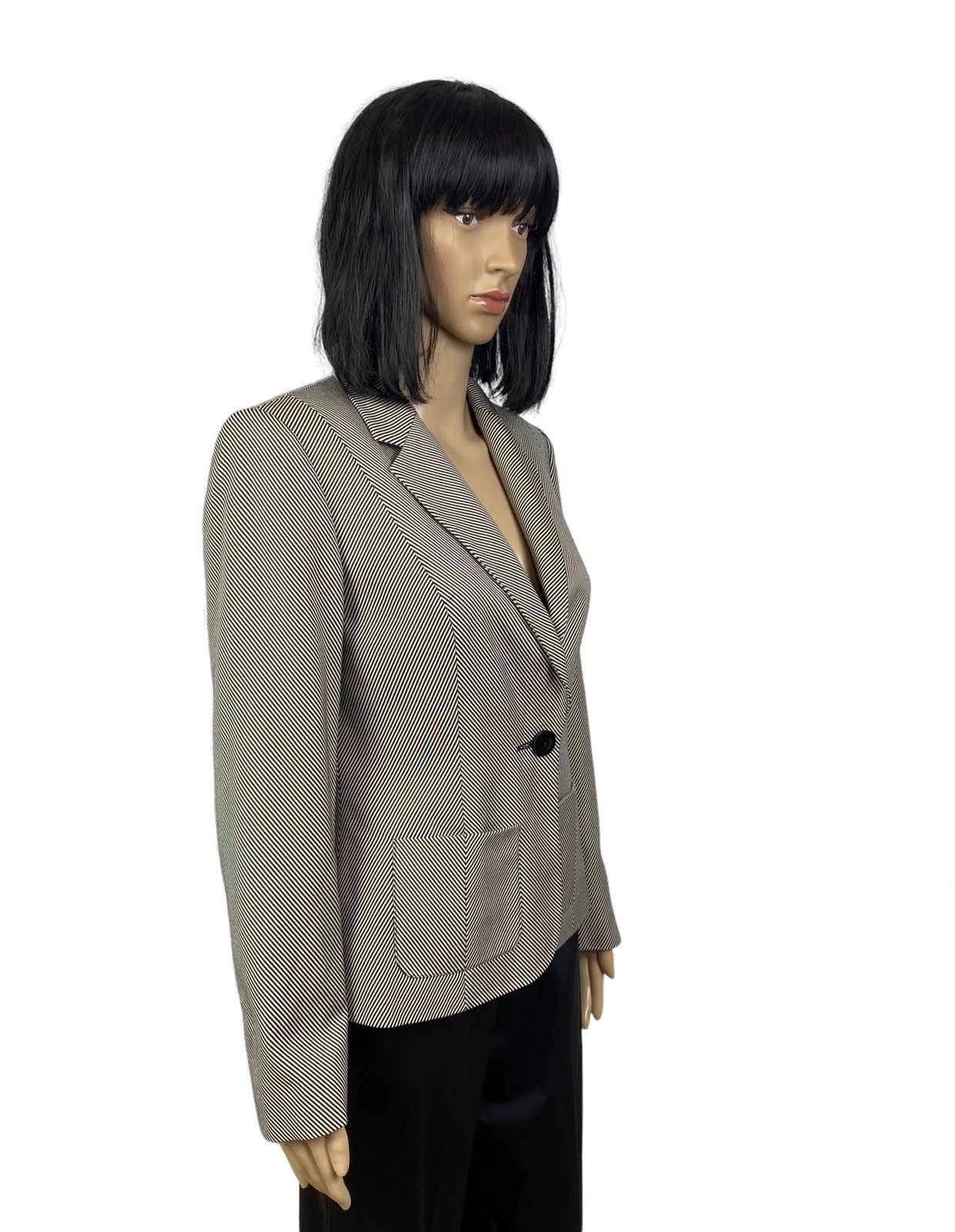 Jaeger Jaeger Geometric Pattern Blazer Silk Wool size UK10 Size M / US 6-8 / IT 42-44 - 2 Thumbnail