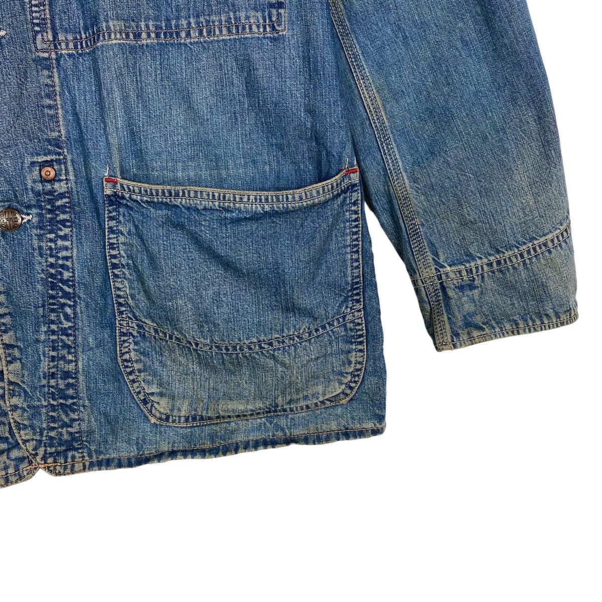 Blue Blue Japan Vintage BLUE BLUE ARIGATO Denim Chore Jacket Size US M / EU 48-50 / 2 - 13 Thumbnail