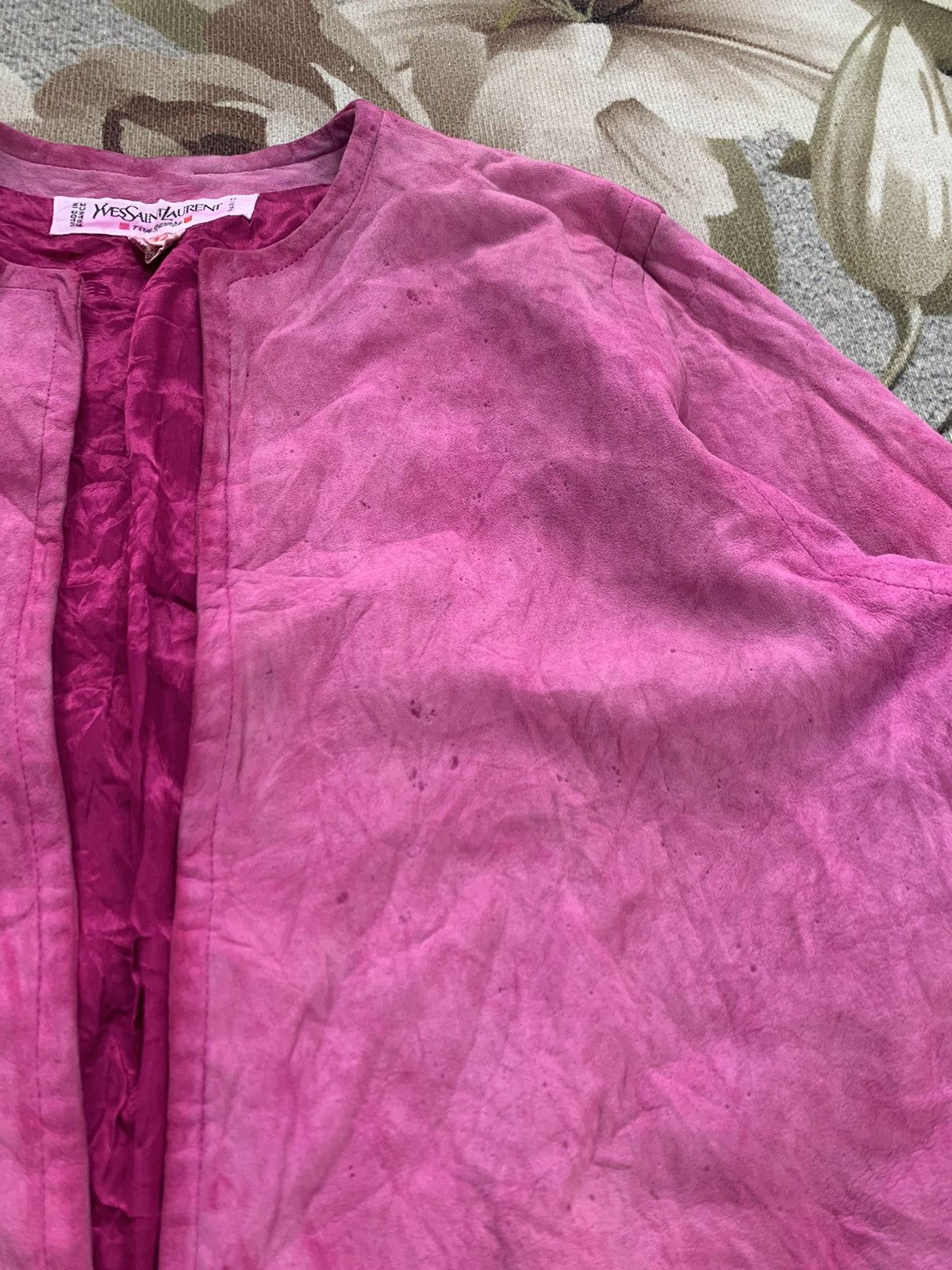 Yves Saint Laurent YSL Rive Gauche Velvet Lamb Cardigan Jacket Size XS / US 0-2 / IT 36-38 - 8 Thumbnail