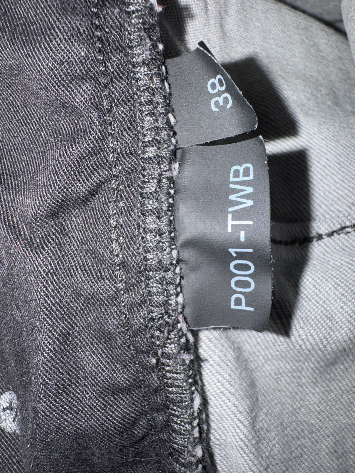 Purple Brand PURPLE BRAND JEANS - P001-TWB / TWO-TONE BLACK Size US 38 / EU 54 - 7 Thumbnail