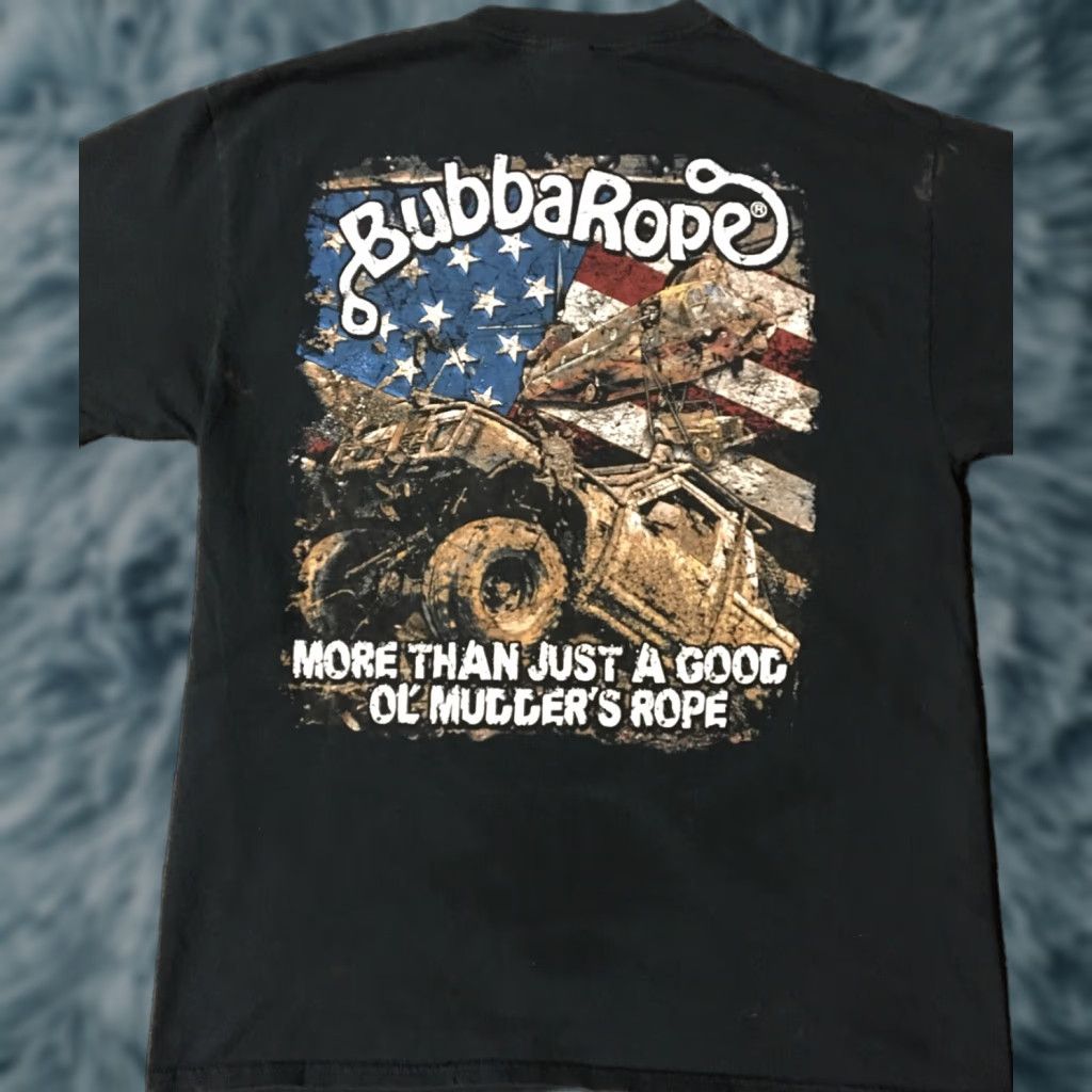 Roper VINTAGE Bubba Rope Mudding Shirt L Black Off Road Truck Grunge USA Flag 90s Shirt Mens Regular T-Shirt Short Sleeve Boyer? Size US L / EU 52-54 / 3 - 1 Thumbnail