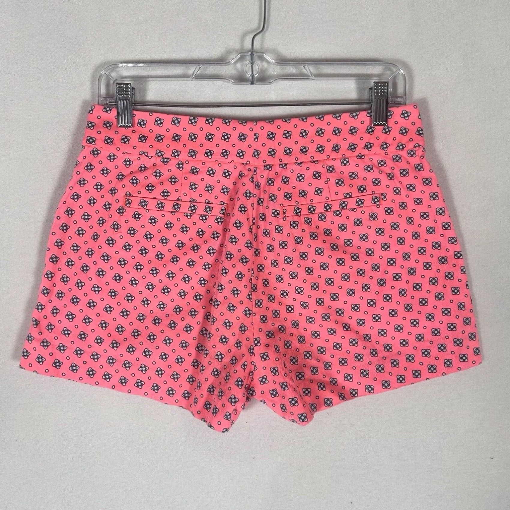 J.Crew VINTAGE? No. J.CREW Bermuda Shorts Womens 6 Pink Abstract Casual Pockets Summer 3" Ins Size 28" / US 6 / IT 42 - 6 Thumbnail
