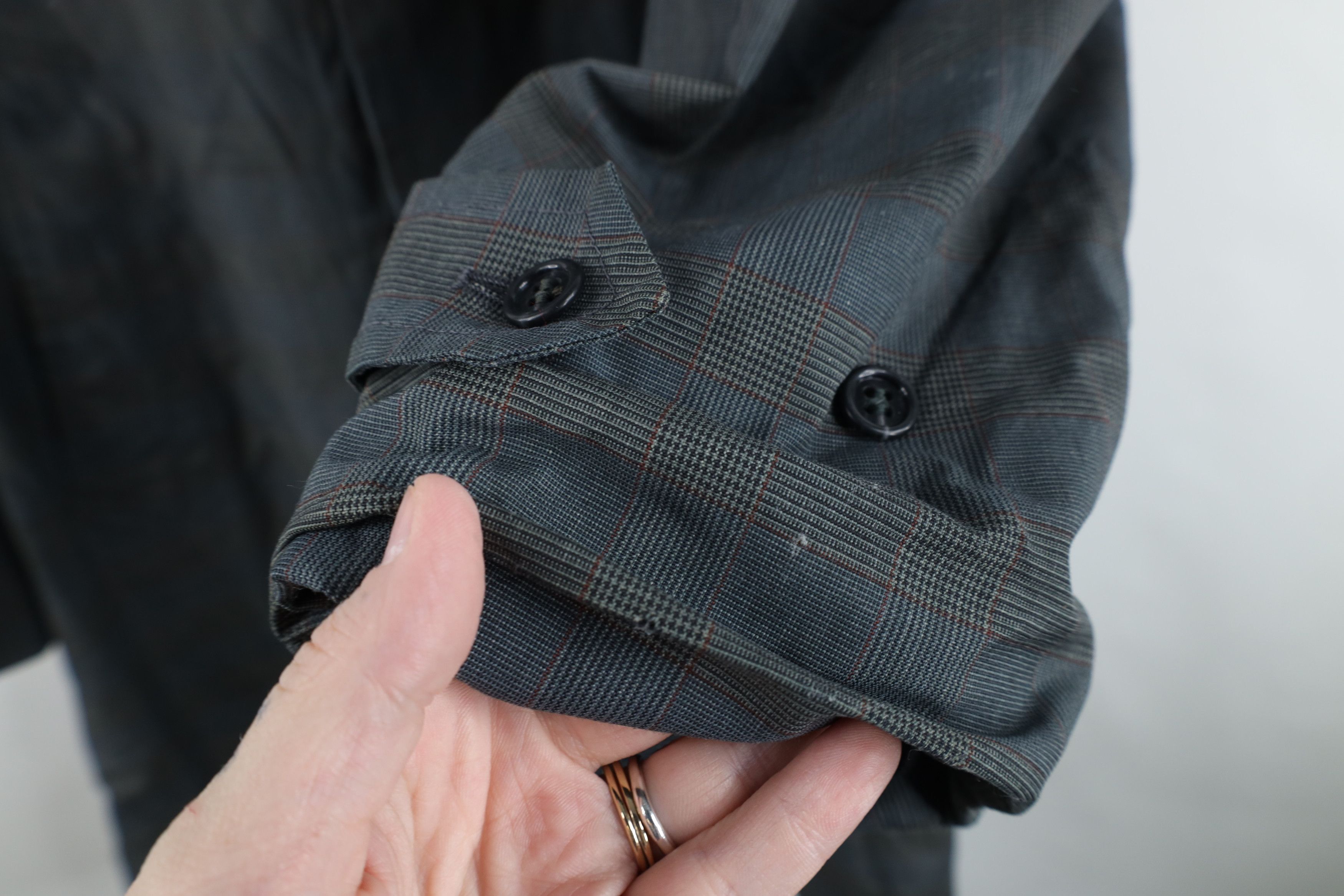 Vintage Vintage 70s Rockabilly Trench Coat Rain Jacket Plaid USA Size US L / EU 52-54 / 3 - 12 Thumbnail