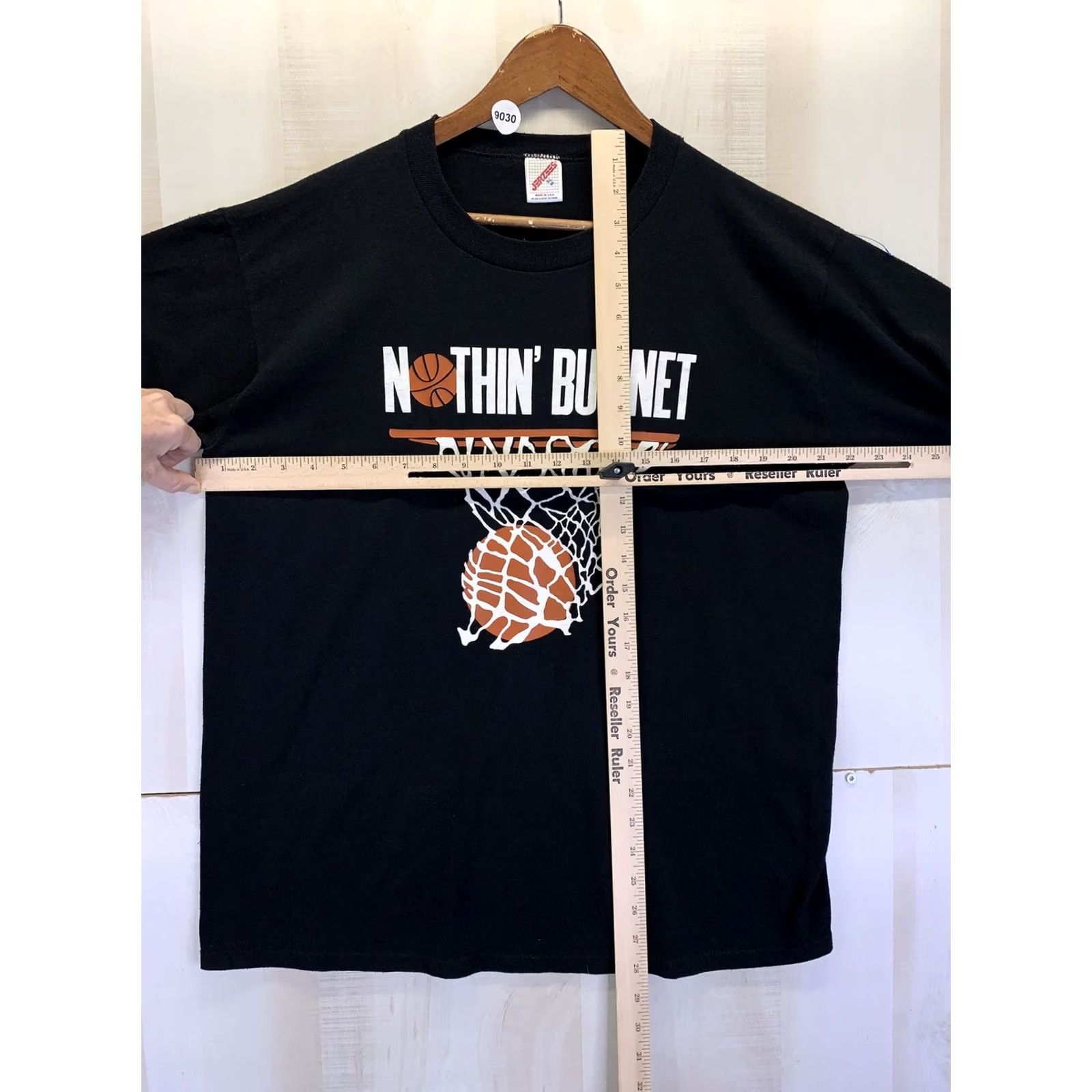 Jerzees VINTAGE Jerzees Mens Nothin’But Net Single Stitch T Shirt XL USA Made-9030 Shirt Mens XL Black Cotton Blend 80s 90s USA Net Boys/Girls Womens Mens Size US XL / EU 56 / 4 - 2 Thumbnail