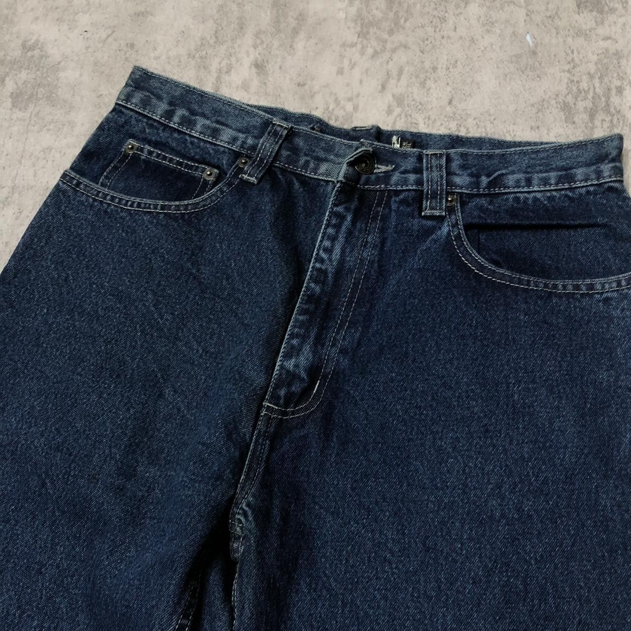 Other L? Dark blue vintage 90s straight leg jeans #grunge Size US 34 / EU 50 - 2 Thumbnail