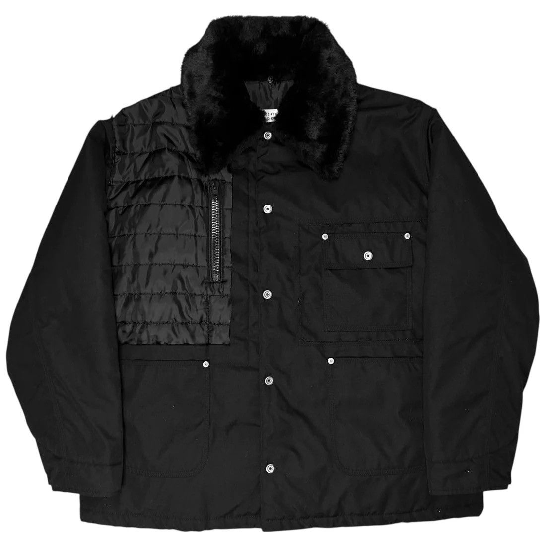 Maison Margiela Maison Margiela Reversible Quilted Faux Fur Jacket - AW18 Size US XL / EU 56 / 4 - 1 Thumbnail