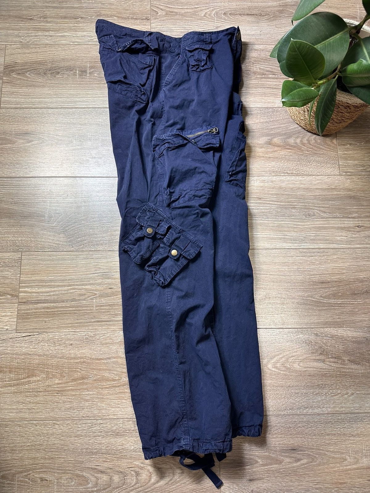 Japanese Brand Navy Punk Cargo Pants Multi Pocket Bondage Pants Size US 32 / EU 48 - 10 Thumbnail