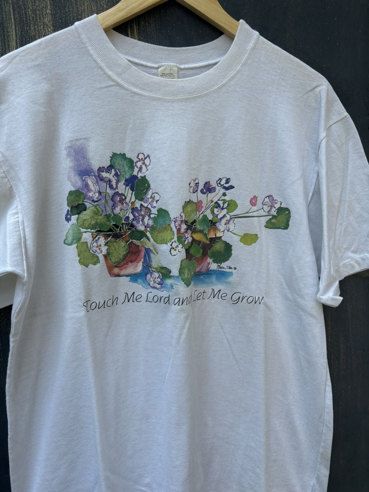 Vintage RARE! Vintage 90’s Art Flower Tee Touch Me Size US L / EU 52-54 / 3 - 1 Thumbnail