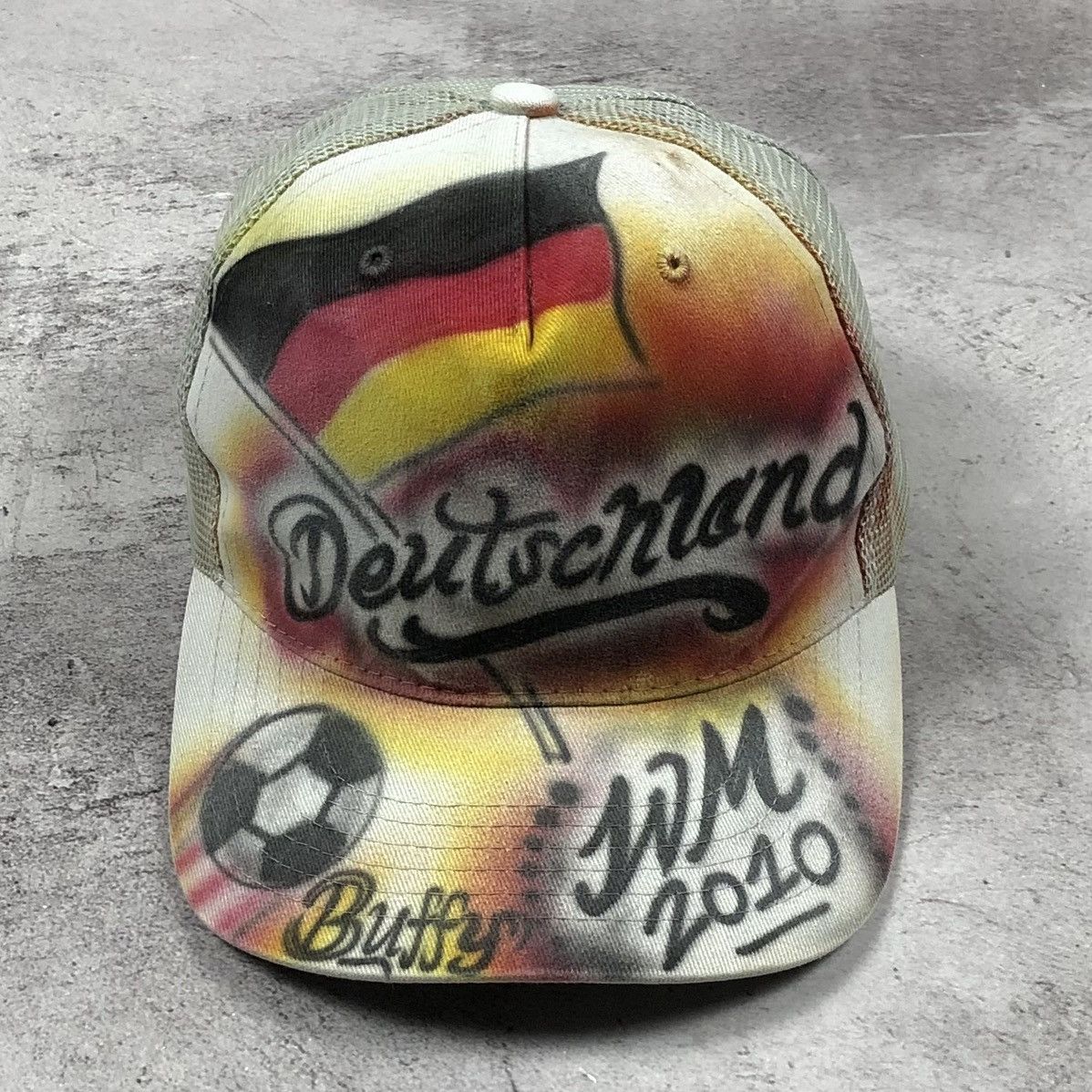 Vintage 1Of1 Vintage 2010 Deutschland WM Aerograph Cap by Buffy Size ONE SIZE - 2 Thumbnail