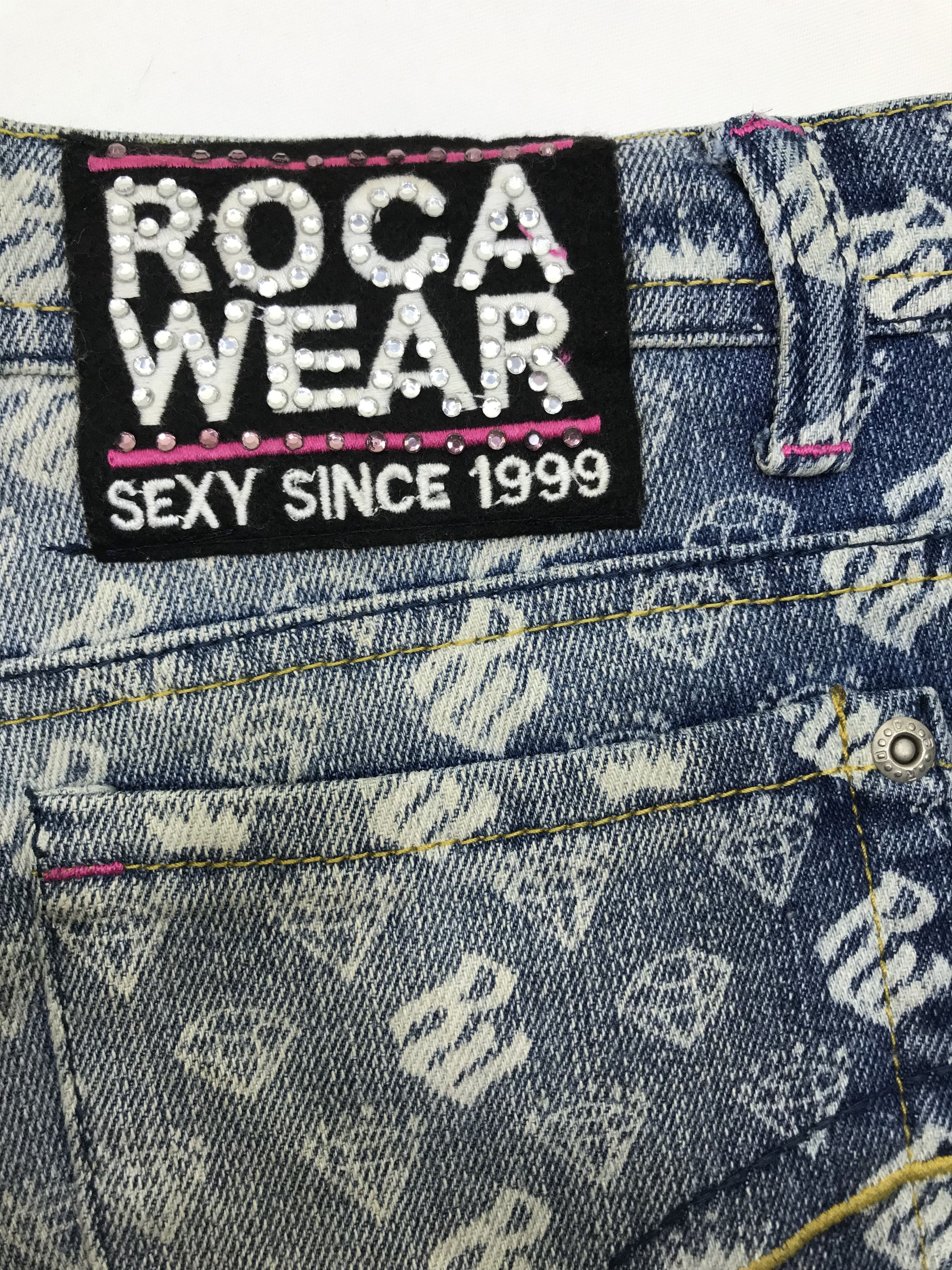 Rocawear Vintage Rocawear Monogram Bell Bottom Flare Jeans Size 29" - 13 Thumbnail