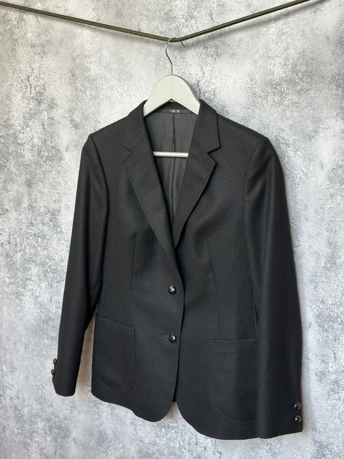 DAKS DAKS London Classic Tailored Wool Blazer 100% Pure Wool Size S / US 4 / IT 40 - 1 Thumbnail