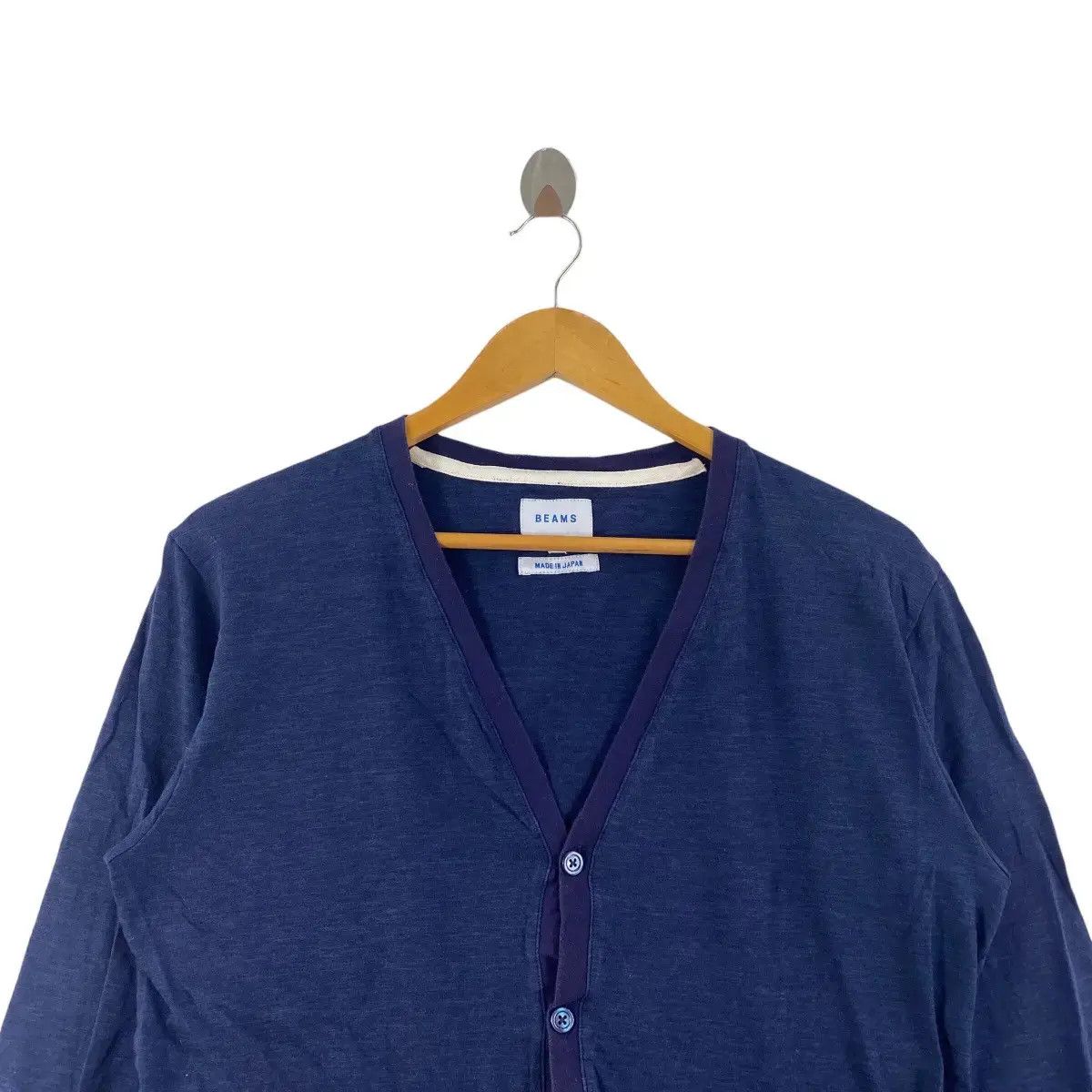 Beams Plus Vintage BEAMS PLUS JAPAN Natural Dye Cardigan Tee Shirt Size M / US 6-8 / IT 42-44 - 3 Thumbnail