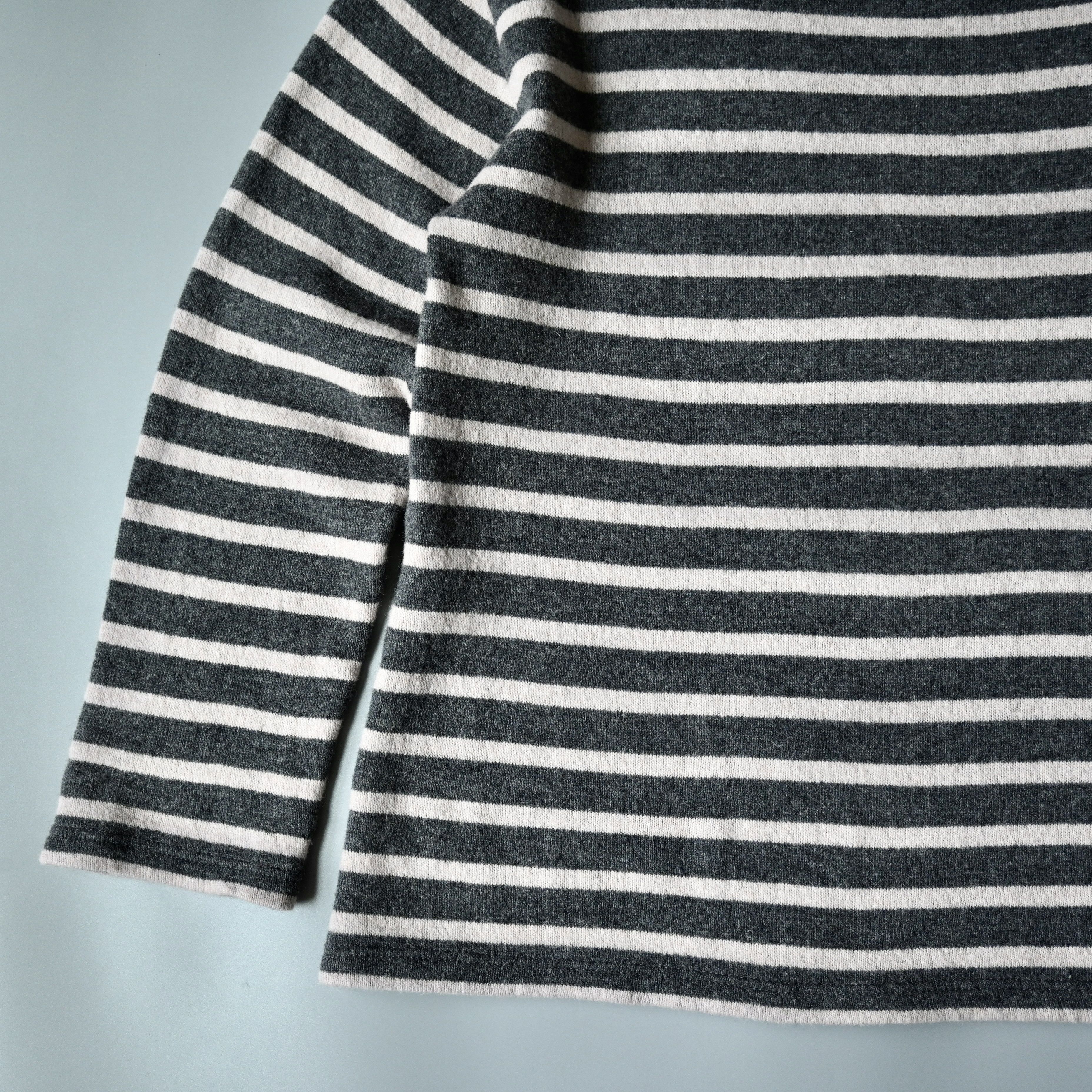 Saint James SAINT JAMES wool blend Breton sweater, gray x pink, 4/M Size US S / EU 44-46 / 1 - 5 Thumbnail