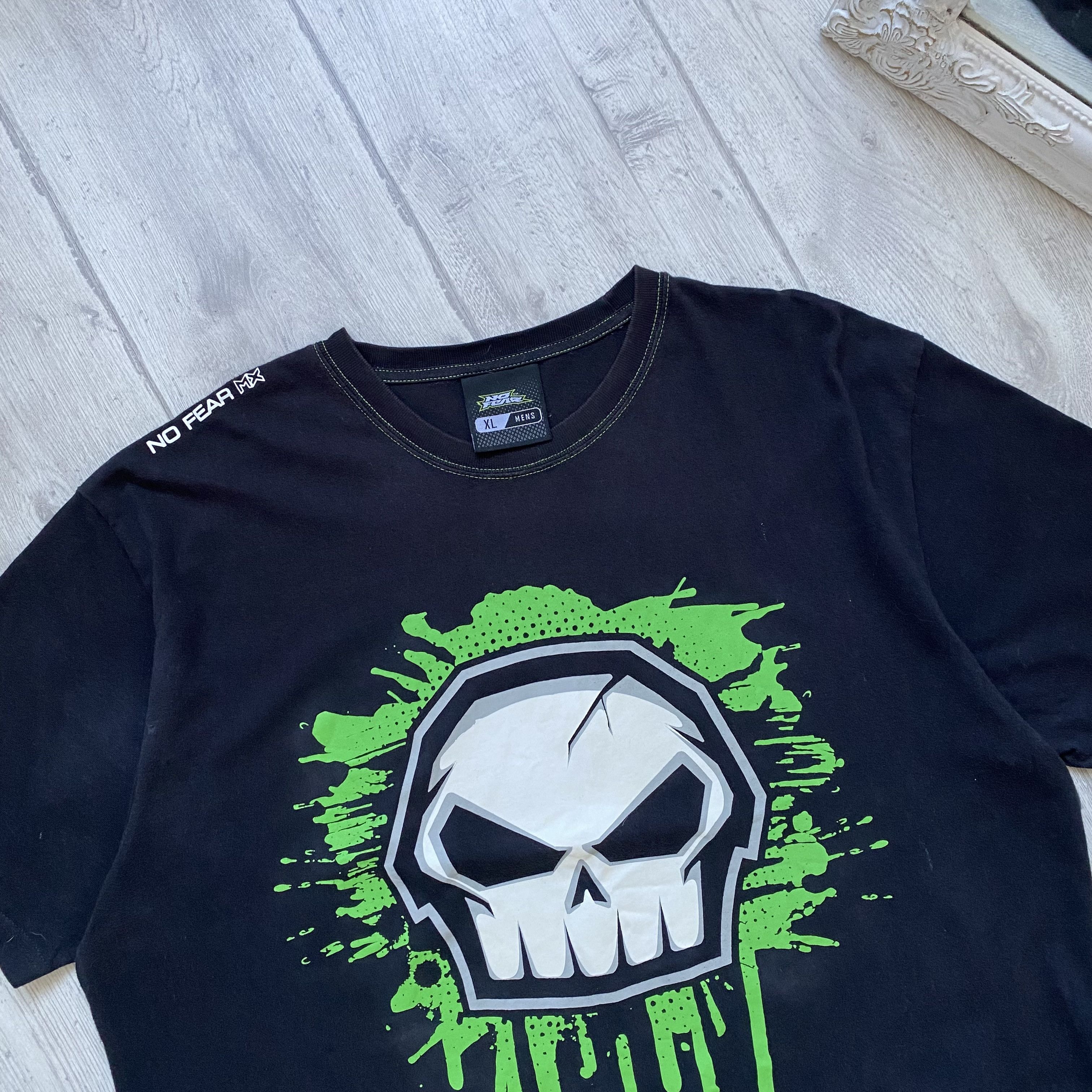 No Fear 💀 Vintage 00s No Fear Big Skull Tee Metal Rock oneill Y2K Size US XL / EU 56 / 4 - 2 Thumbnail