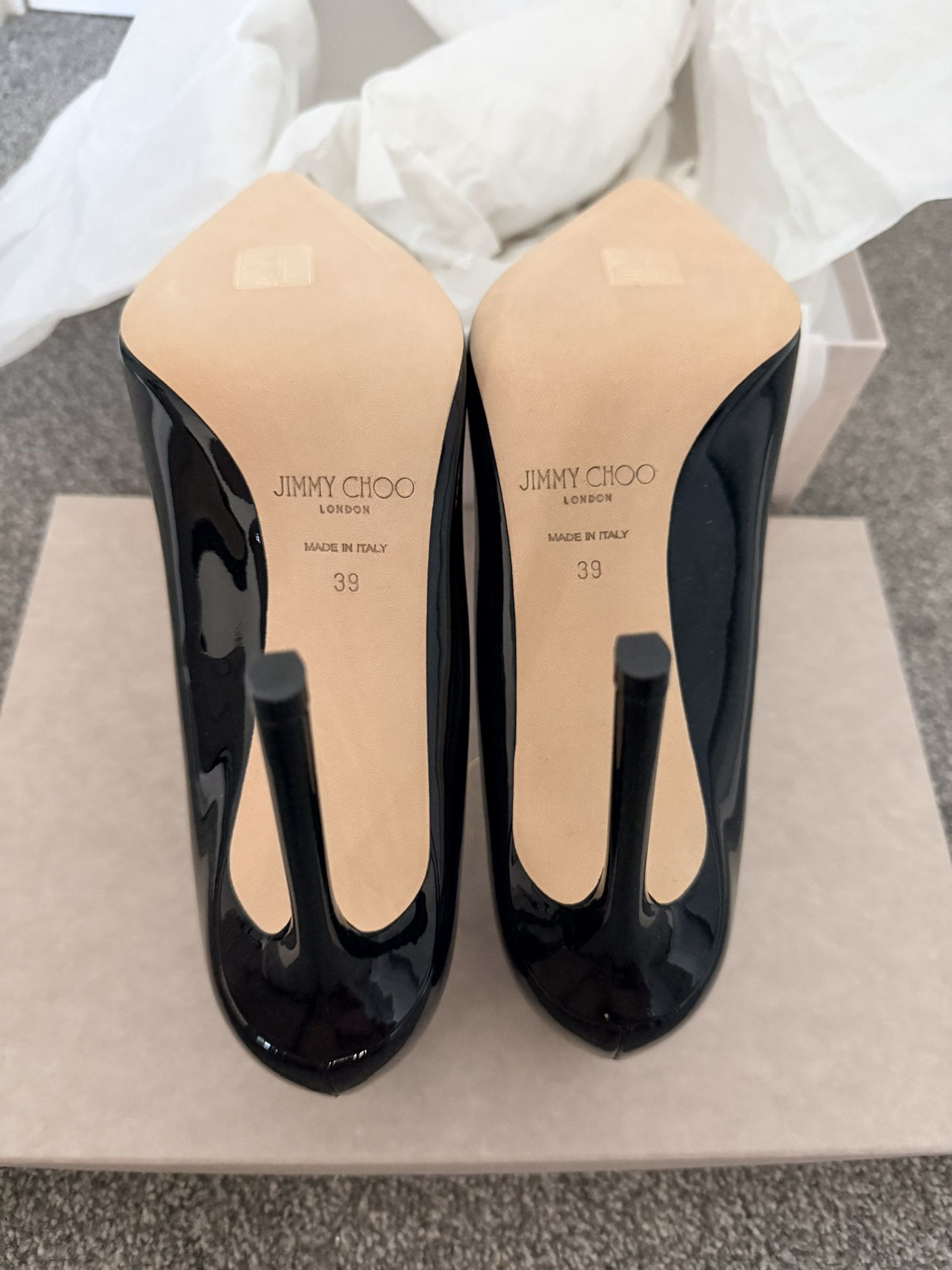 Jimmy Choo Jimmy Choo Romy 100 Black Size 39 EU Size US 9 / IT 39 - 6 Thumbnail