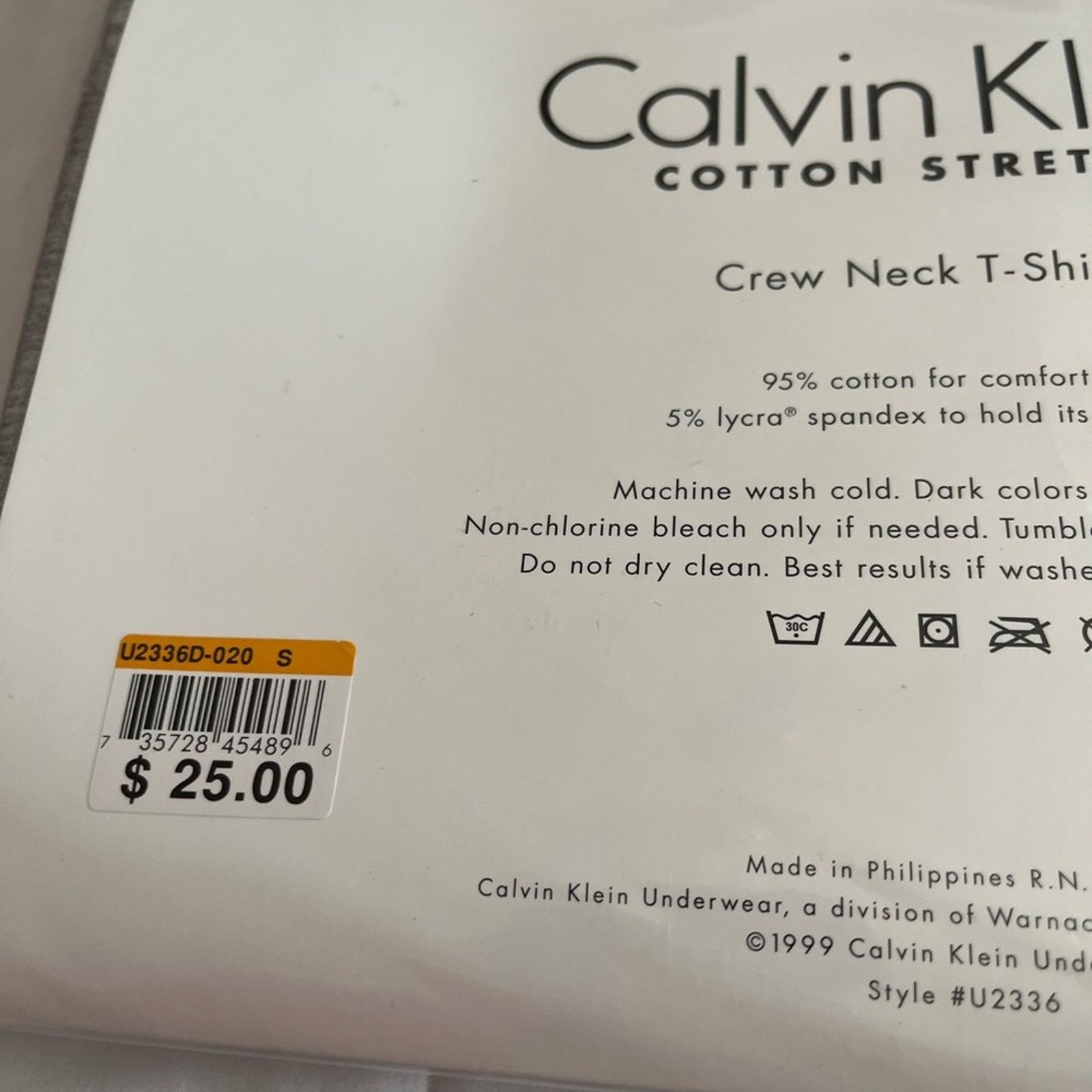 Calvin Klein Calvin Klein Shirt 1pc Stretch Gray Crew Neck Size S NWT Size US S / EU 44-46 / 1 - 3 Thumbnail