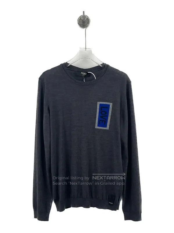 Fendi Fendi Gray Wool Men's Knit Sweater . Size US M / EU 48-50 / 2 - 1 Thumbnail