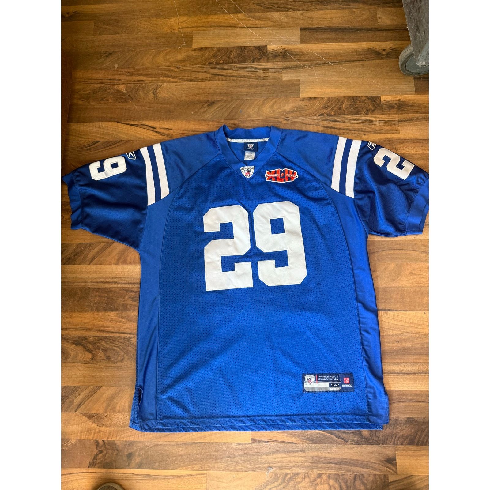 NFL Indianapolis Colds Joseph Addai Superbowl 44 Size XL Size US XL / EU 56 / 4 - 1 Thumbnail