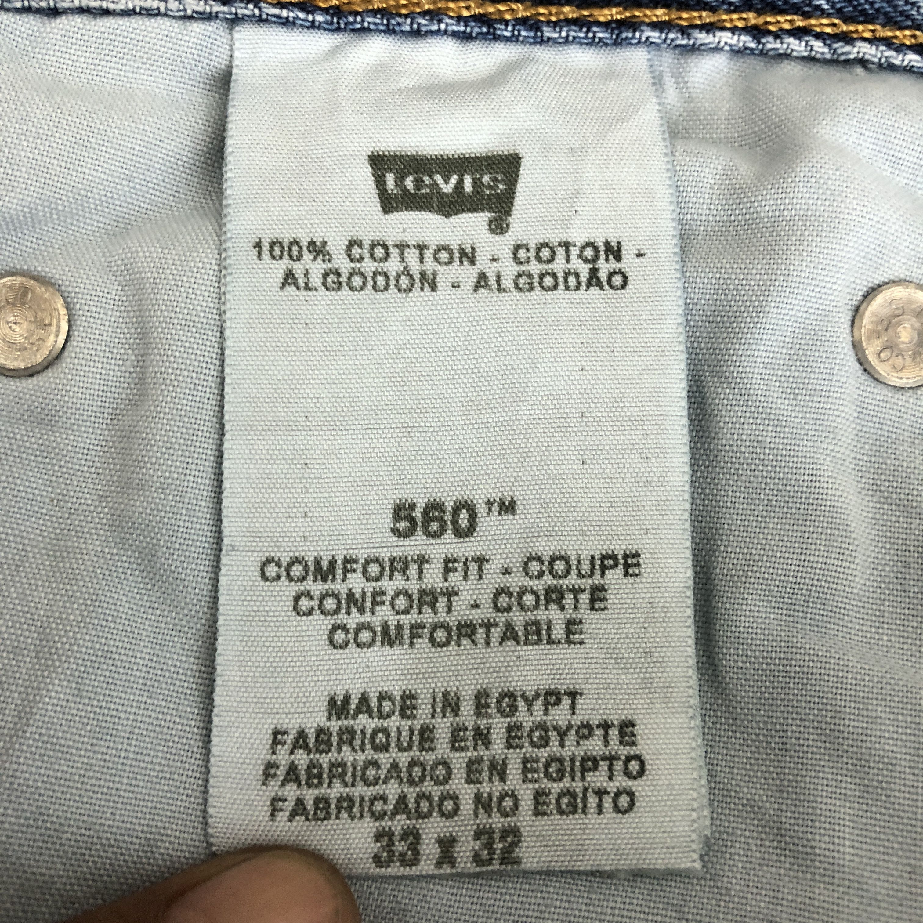 Levi's × Vintage Vintage Y2K Levis Light Wash Jeans Levi's Faded Denim Size US 30 / EU 46 - 9 Thumbnail