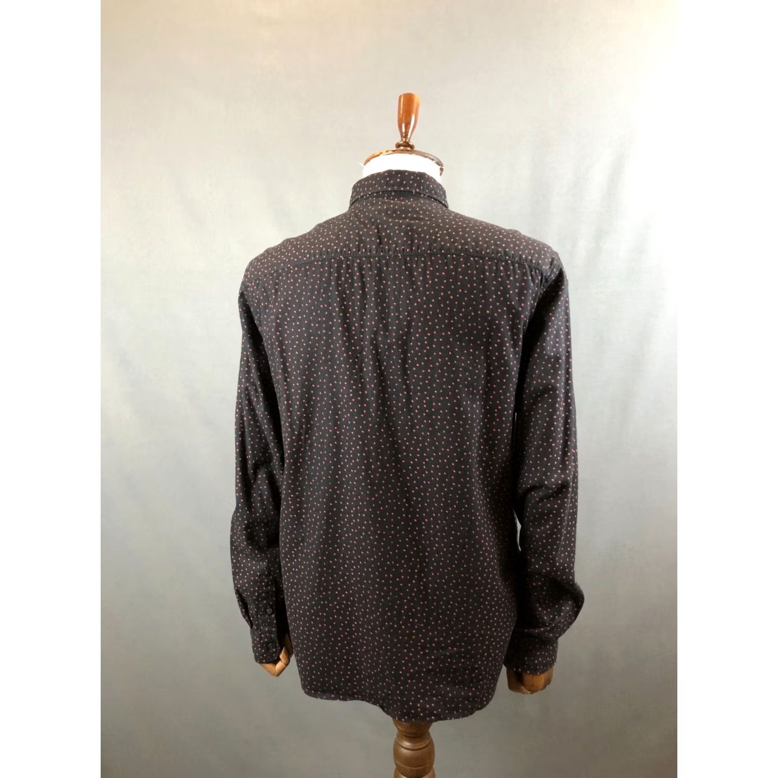 Allsaints AllSaints Shirt XL Black Geometric Patterned Cotton Button-Down Collared N/A Men’s Regular XS-? Size US XL / EU 56 / 4 - 3 Thumbnail
