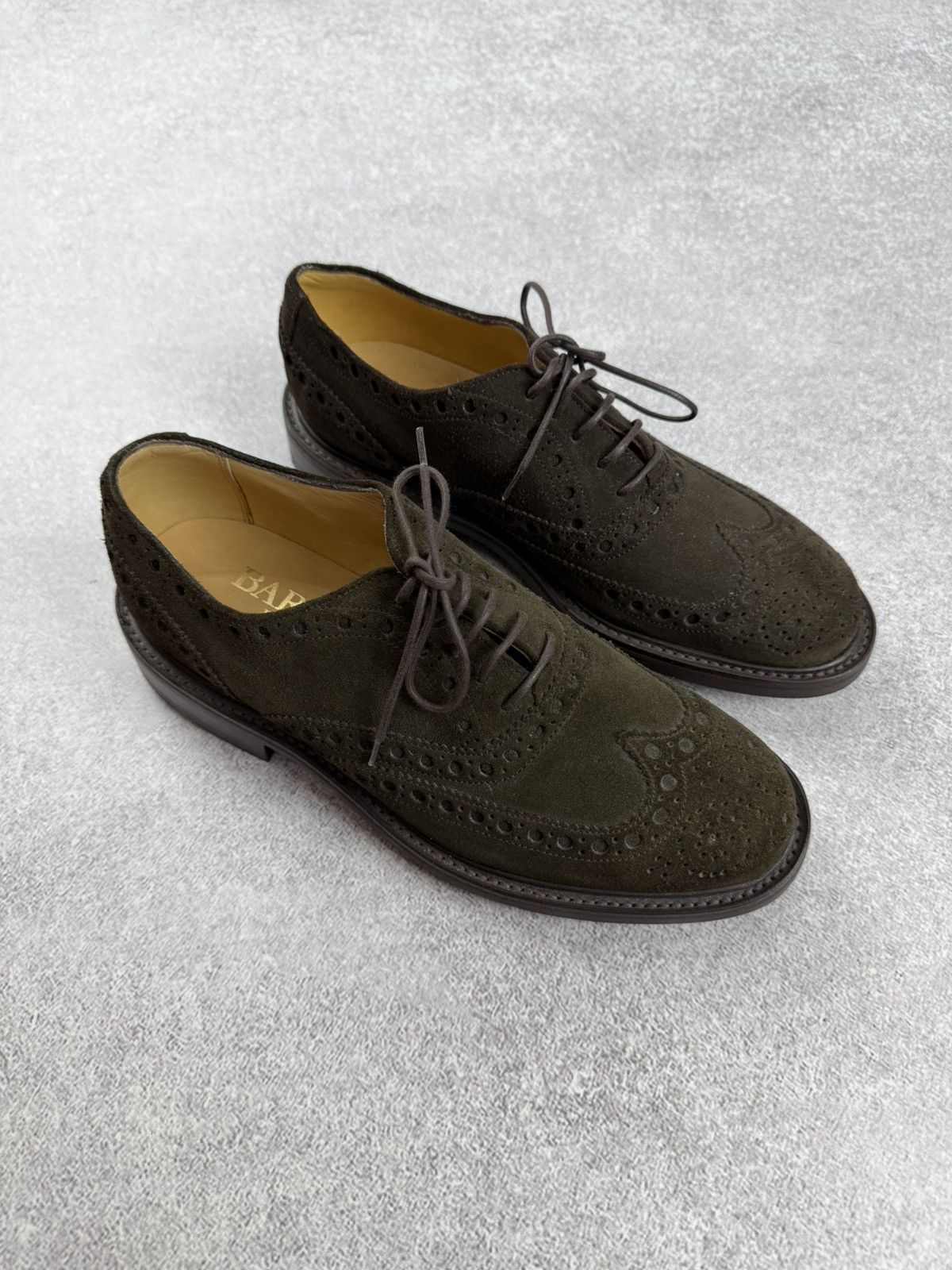 Barker Barker Suede Brogue Derby Dress Shoes Size Uk 5 Size US 6 / EU 39 - 6 Thumbnail