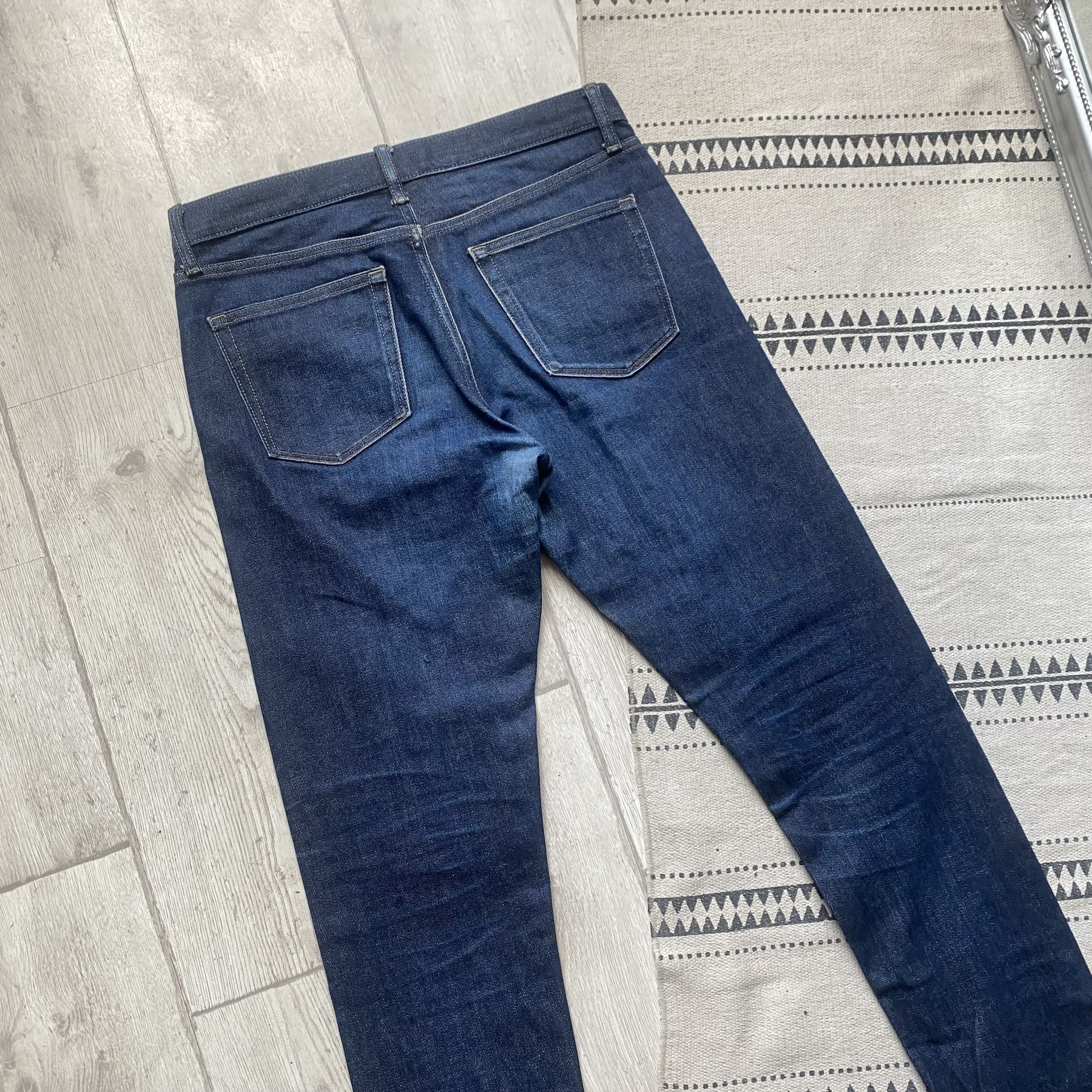Uniqlo 👖 Japanese Selvedge Uniqlo jeans Faded denim Pants Slim Size US 31 - 9 Thumbnail