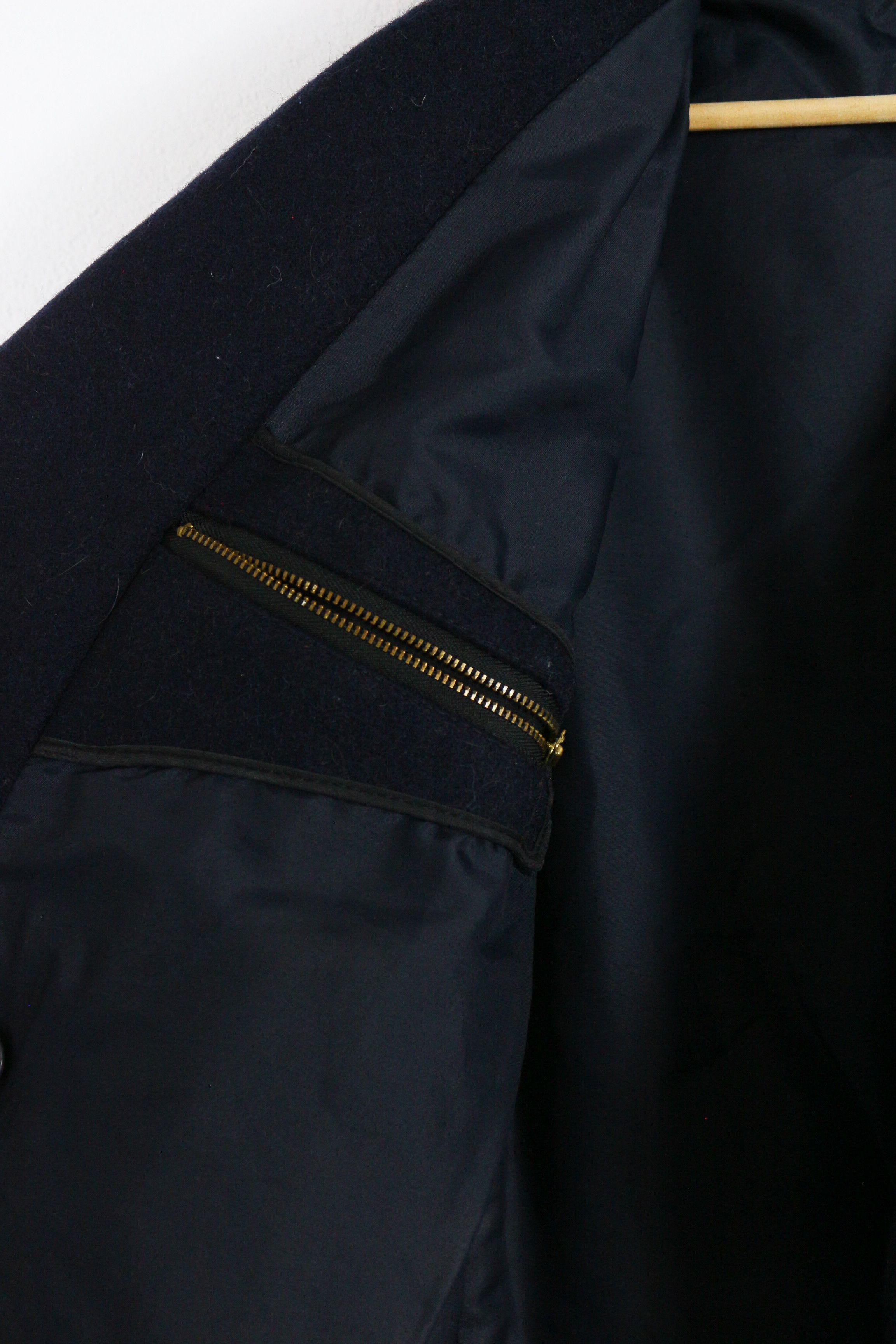 Saint James Saint James Navy Marine Sailor Pea Coat 90s Vintage Size US S / EU 44-46 / 1 - 9 Thumbnail