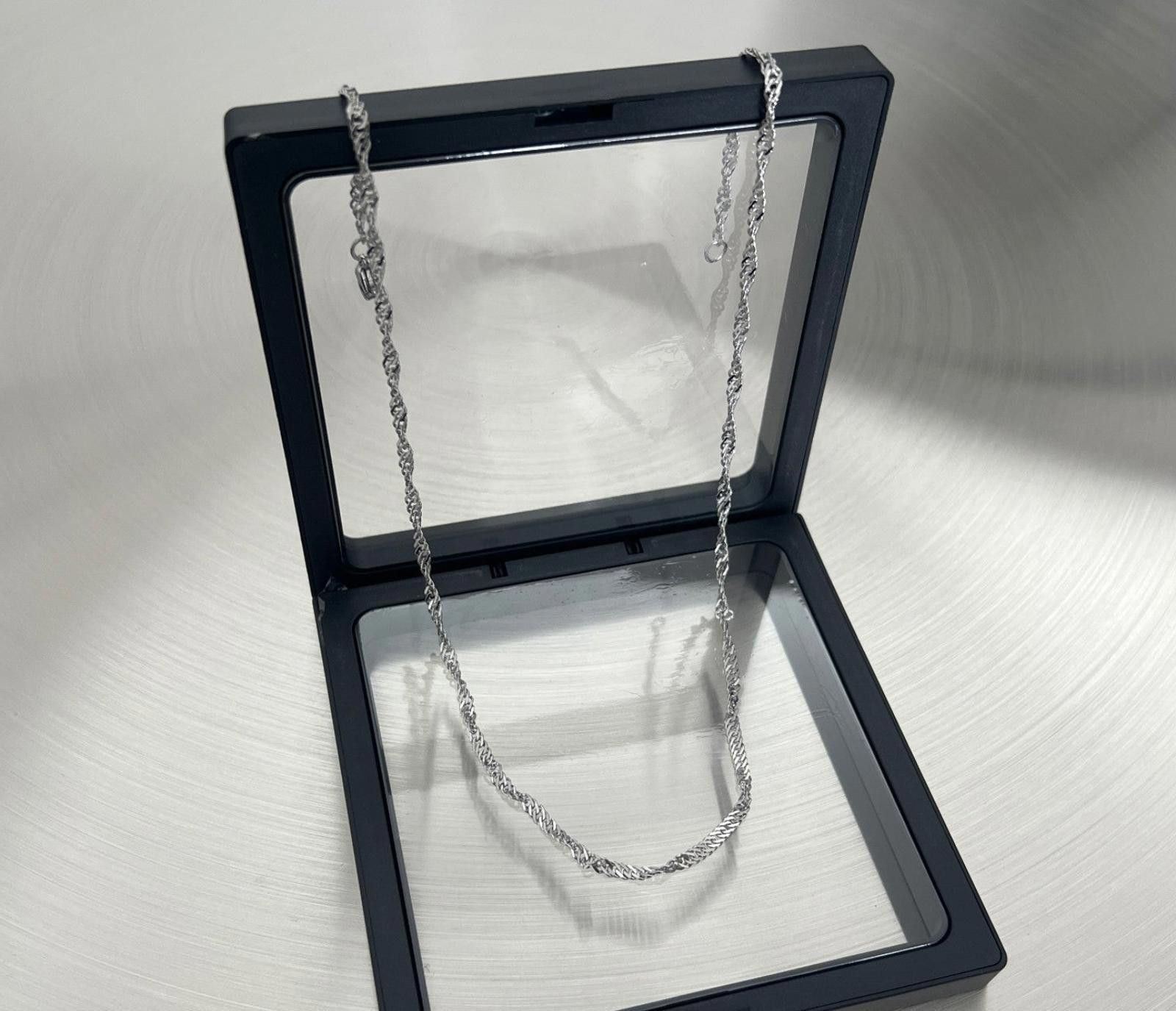 Jewelry Silver Twisted Chain Necklace Size ONE SIZE - 1 Thumbnail