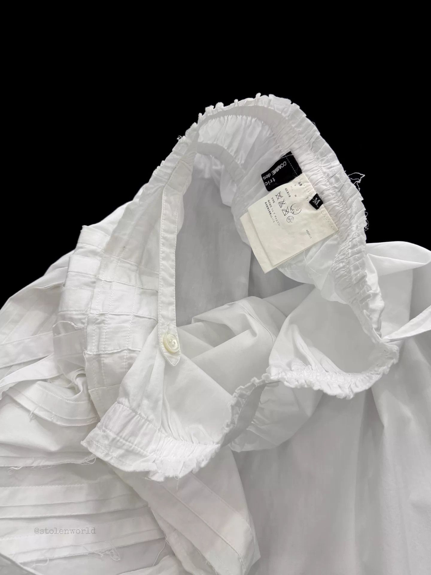 Comme des Garcons Comme des Garçons White Pleated Tie Wrap Skirt Size 27" / US 4 / IT 40 - 7 Thumbnail