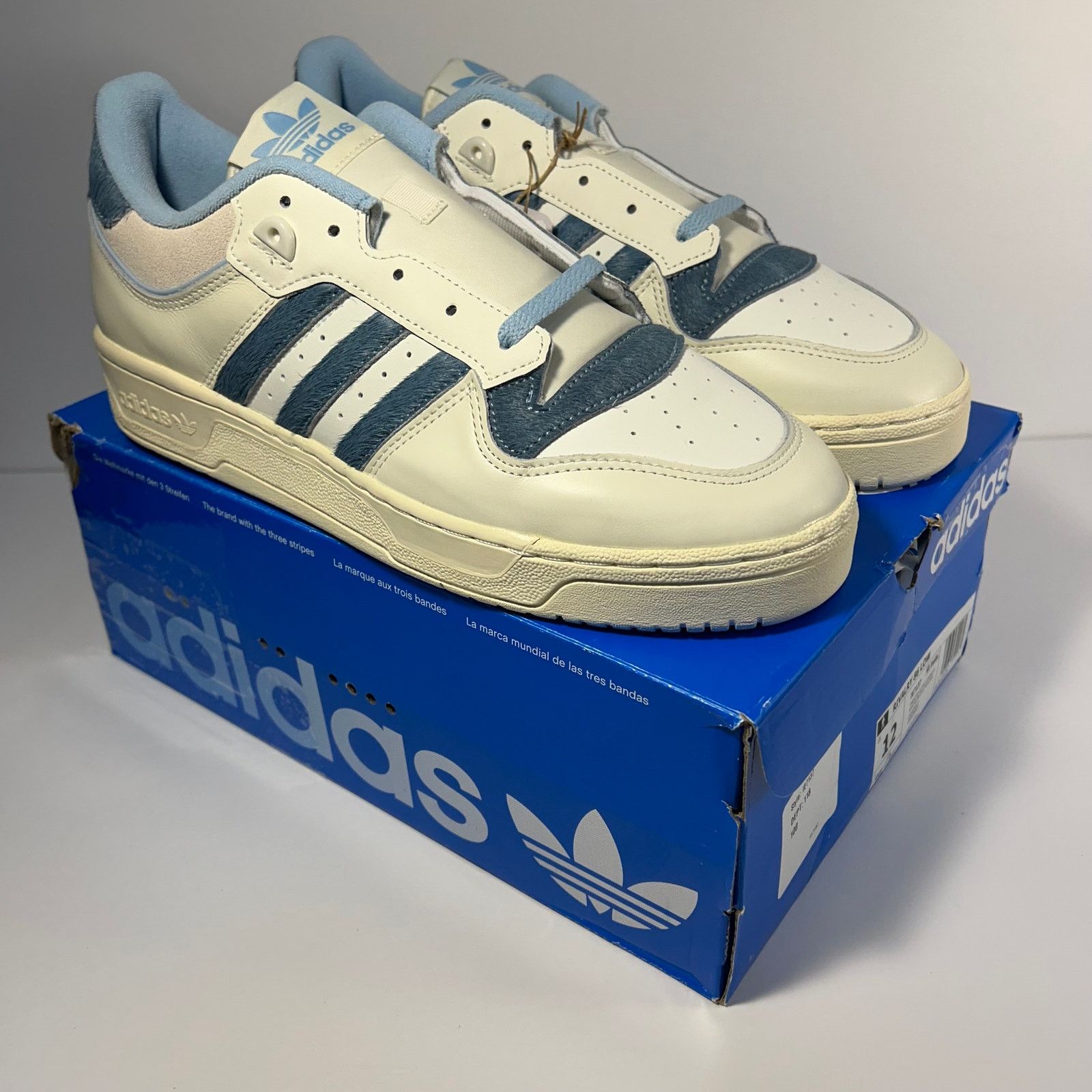 Adidas Adidas Originals Rivalry 86 Low Size 11 Wht/Sky Blue IE7137 Size US 11 / EU 44 - 2 Thumbnail