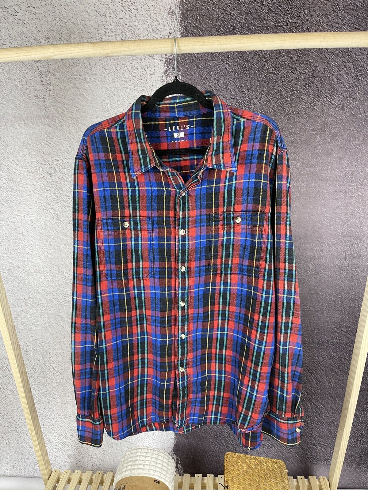 Flannel Levi’s vintage y2k multicolour flannel long sleeve shirt Size US XL / EU 56 / 4 - 2 Thumbnail
